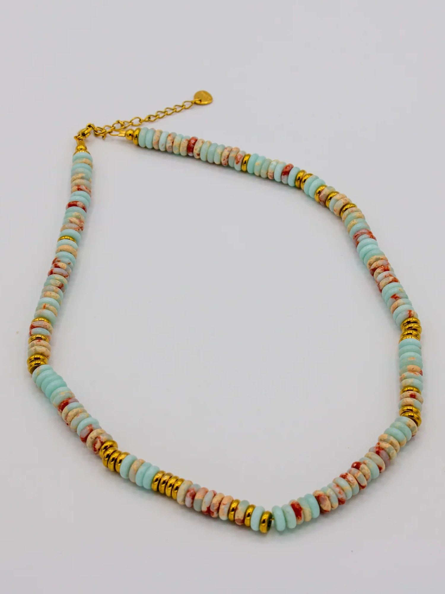 Coastal Blue Beaded Necklace