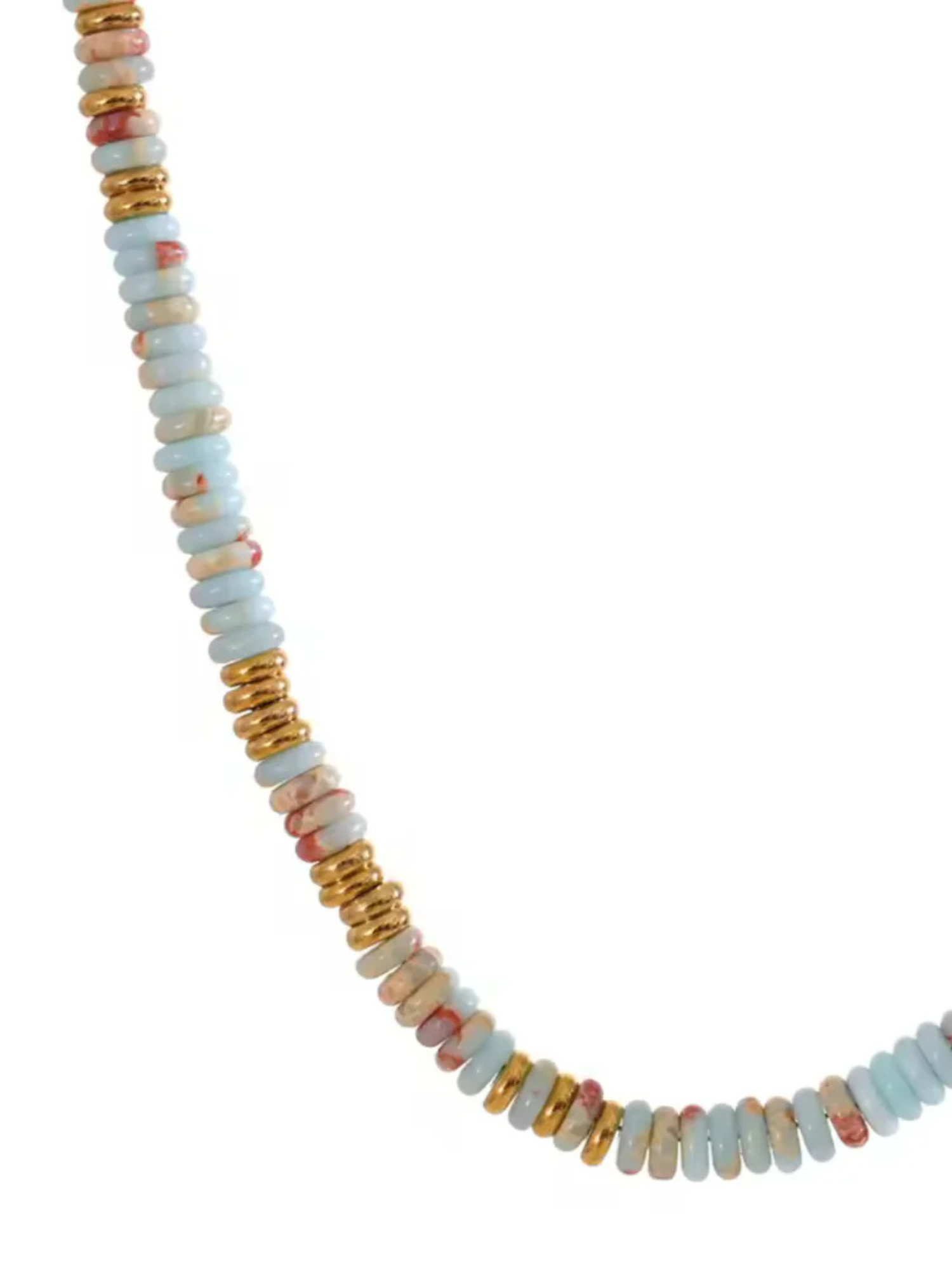 Coastal Blue Beaded Necklace