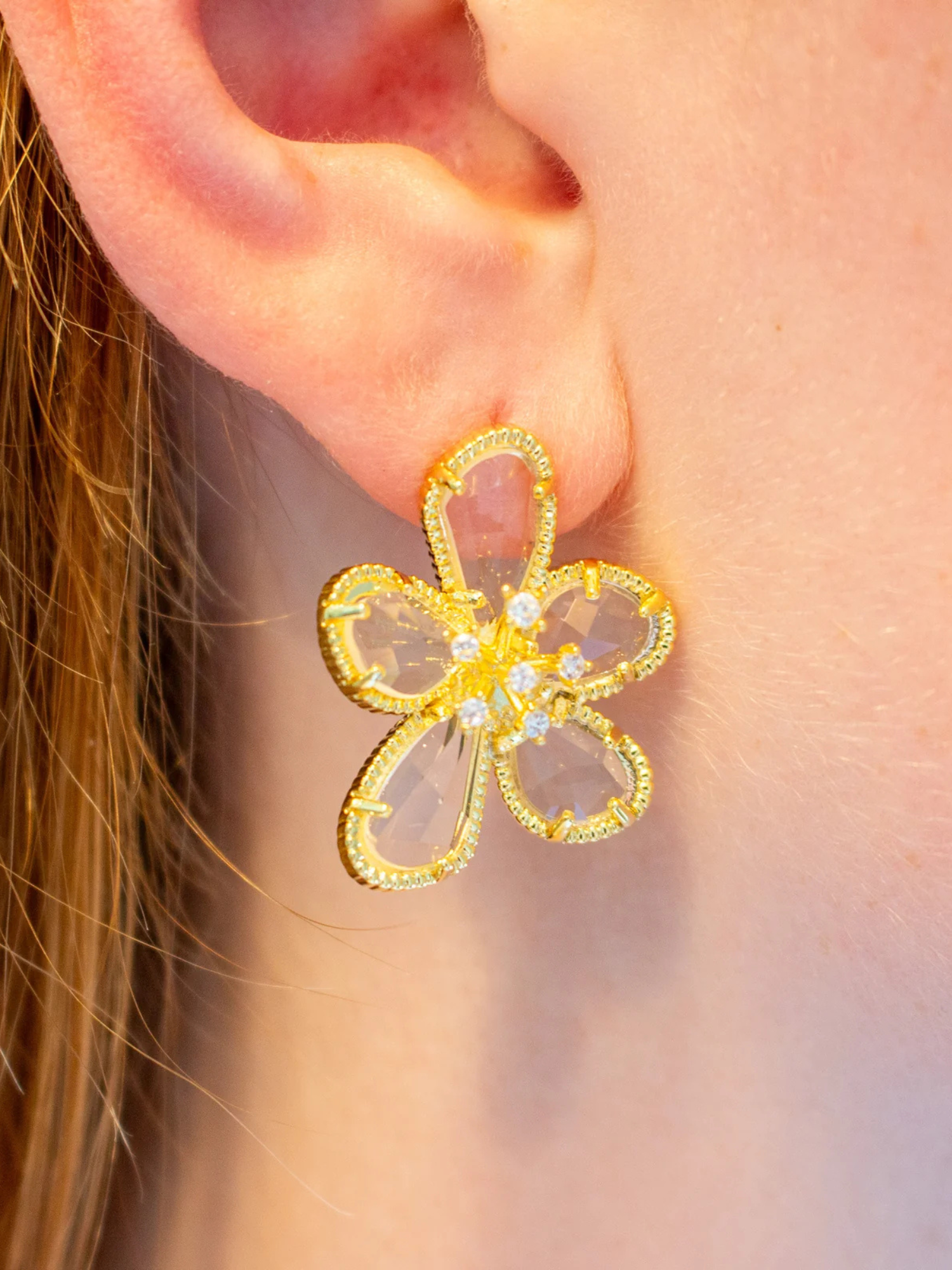 Shining Flower Earrings