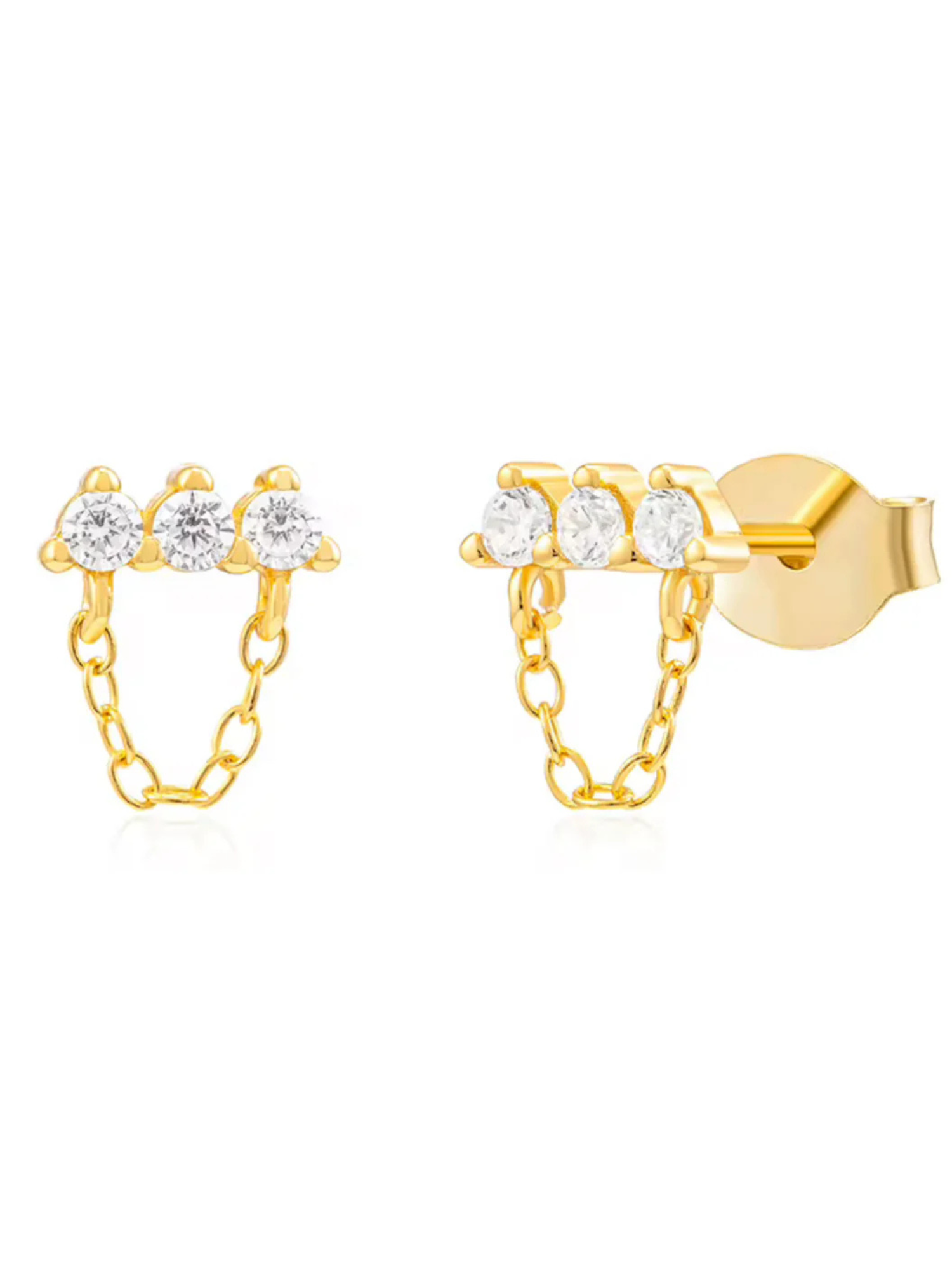 Trifecta Stone Dangle Earrings