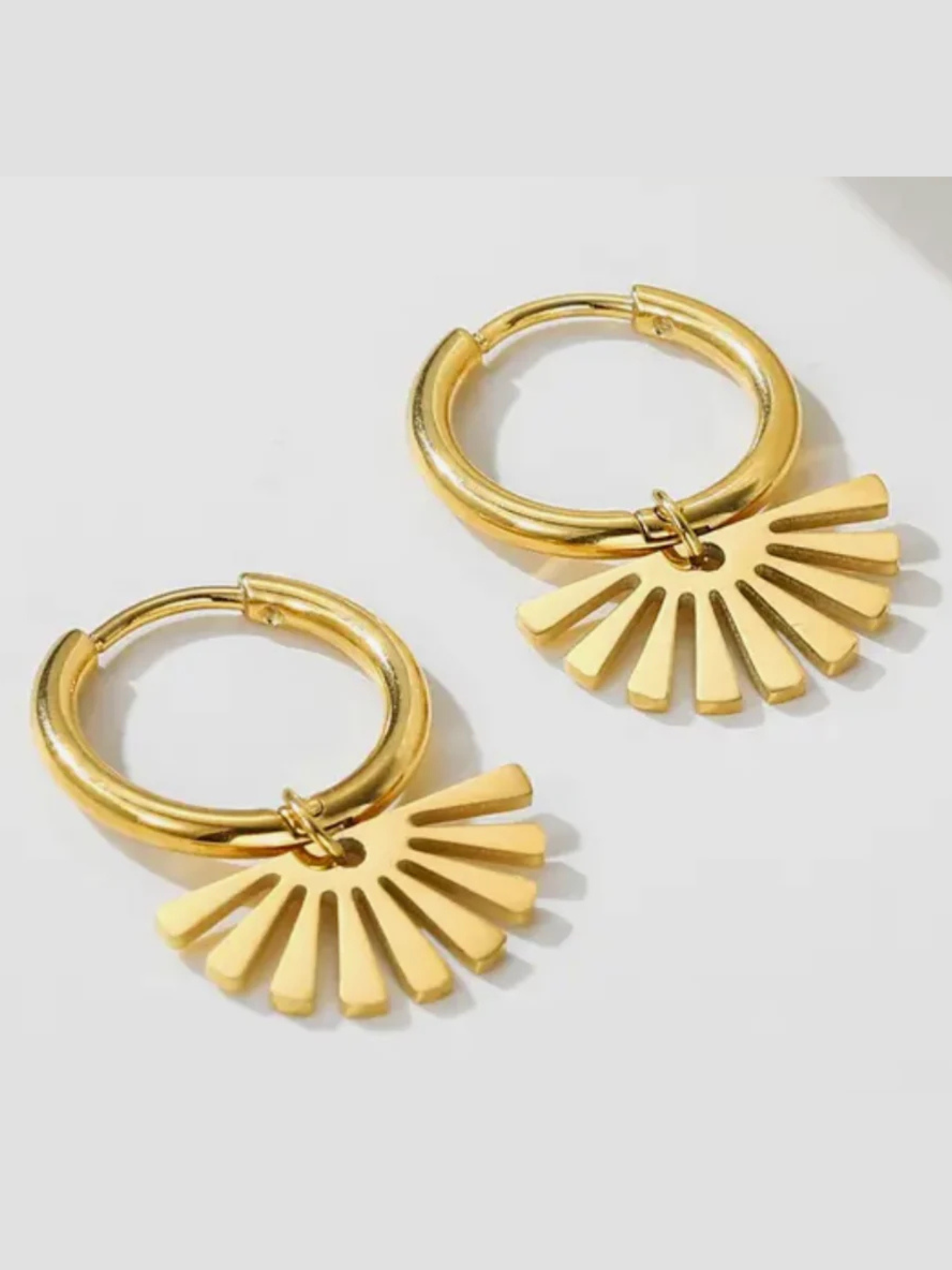Sunshine Charm Huggie Earrings