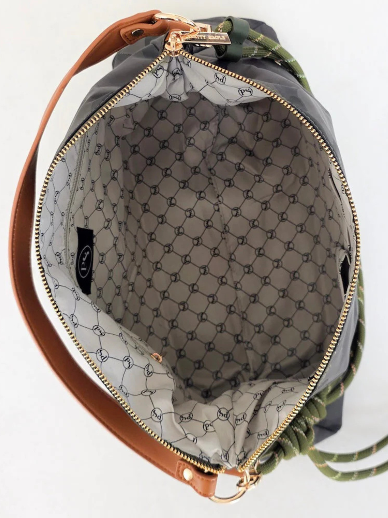 Nikki Nylon Slouchy Shoulder Bag - Camo