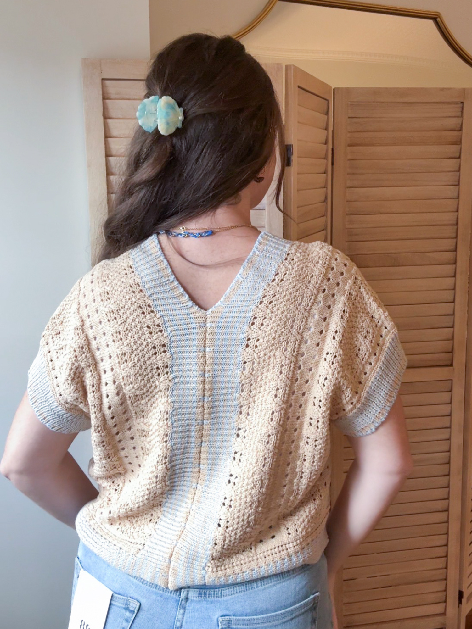 Posie Front Tie Knit Top