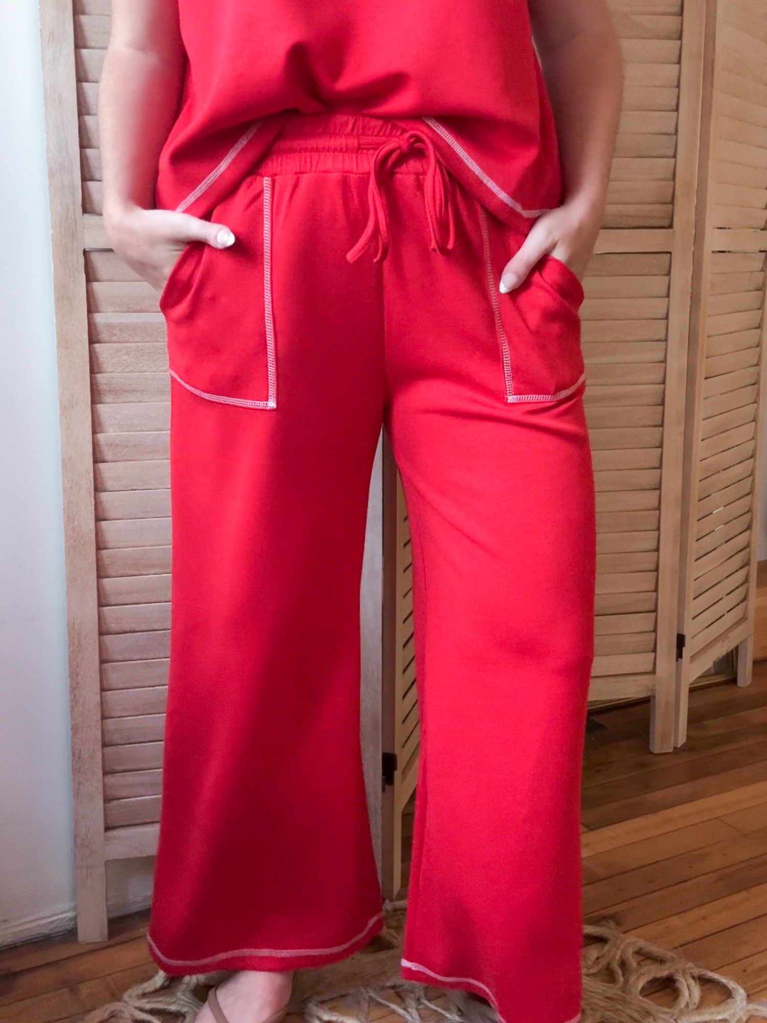Ryanne Scuba Wide Leg Pants