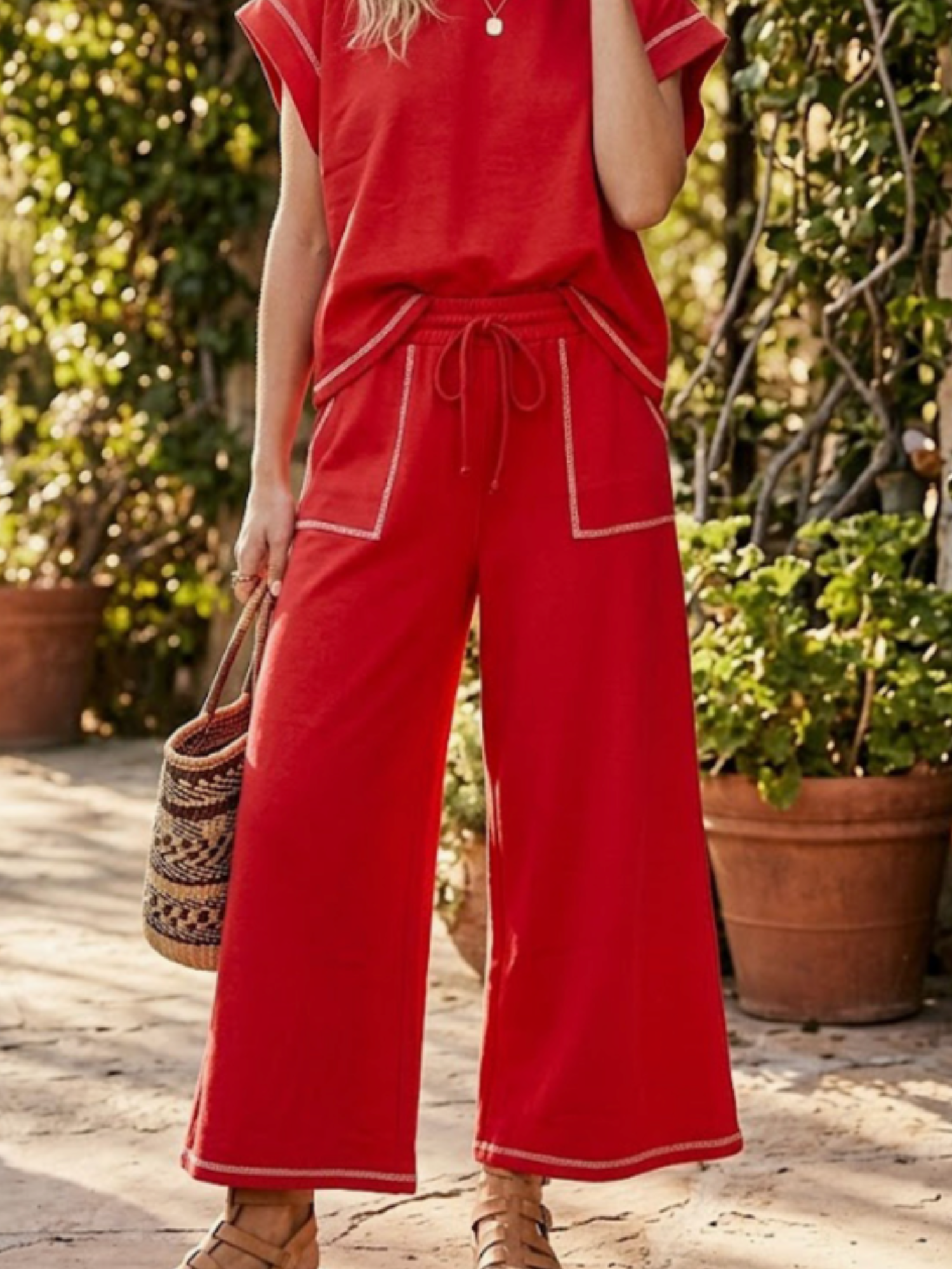 Ryanne Scuba Wide Leg Pants