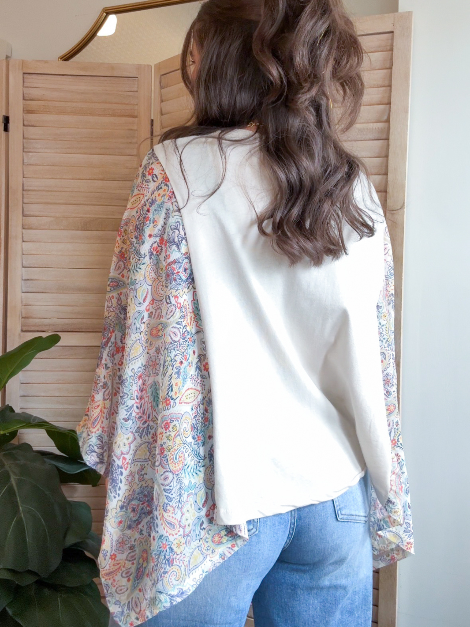Free Spirit Graphic Kaftan Top