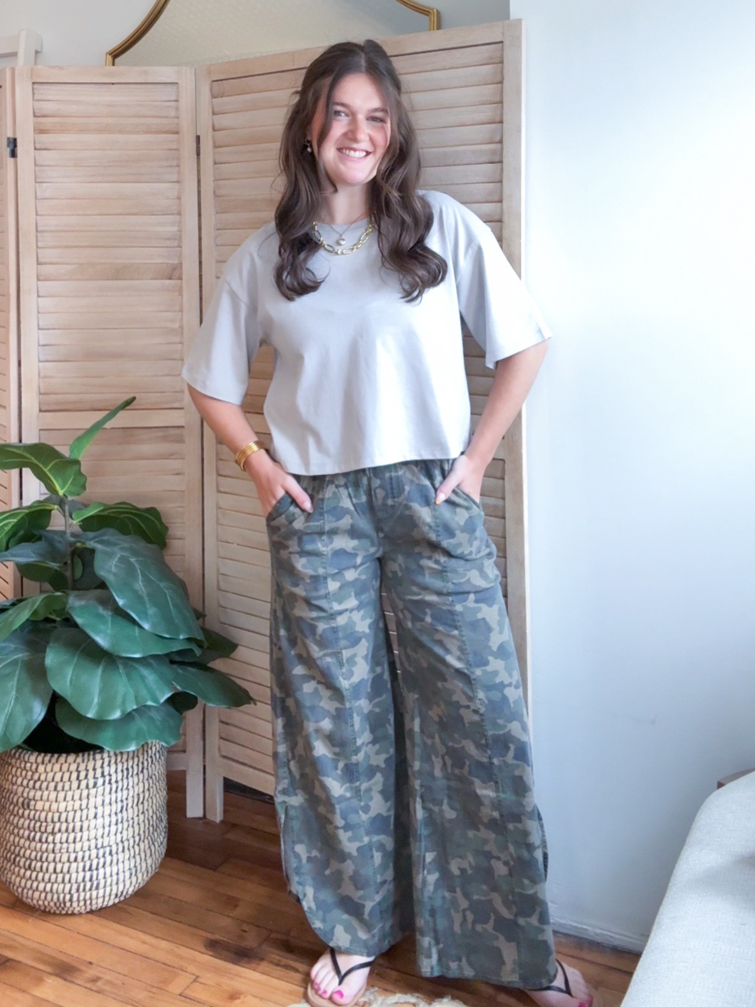 Kellie Washed Camo Pants