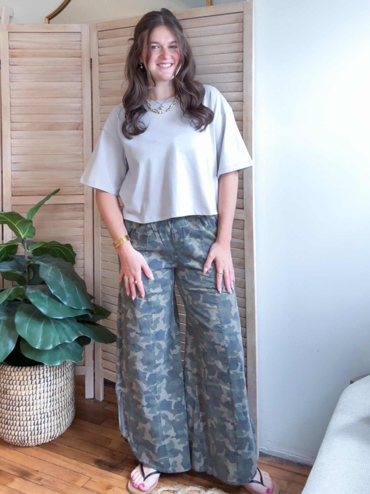 Kellie Washed Camo Pants
