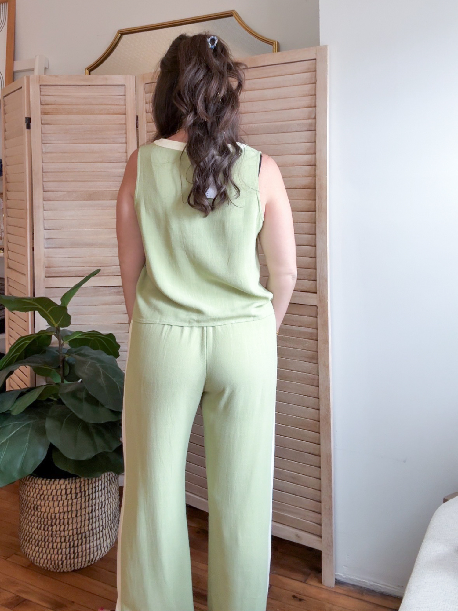 Matcha Color Block Tank Top