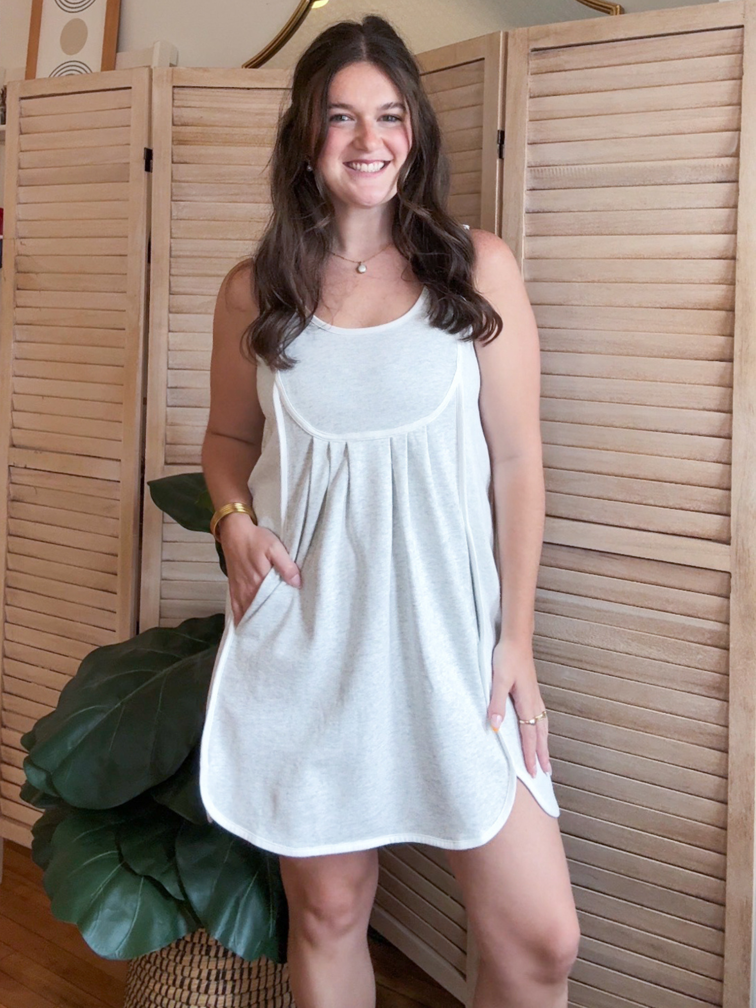 Quinn Cotton Terry Mini Dress