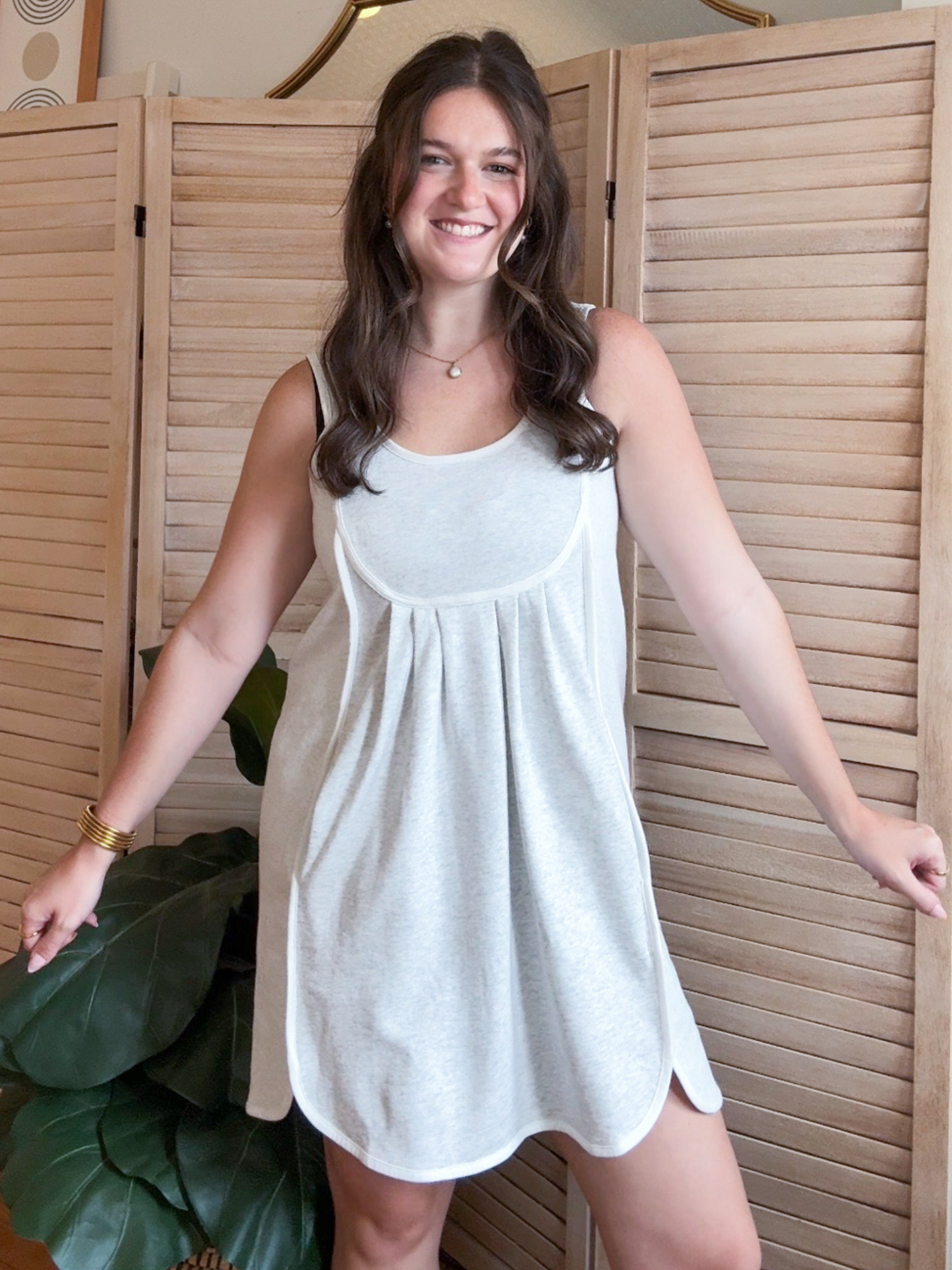 Quinn Cotton Terry Mini Dress