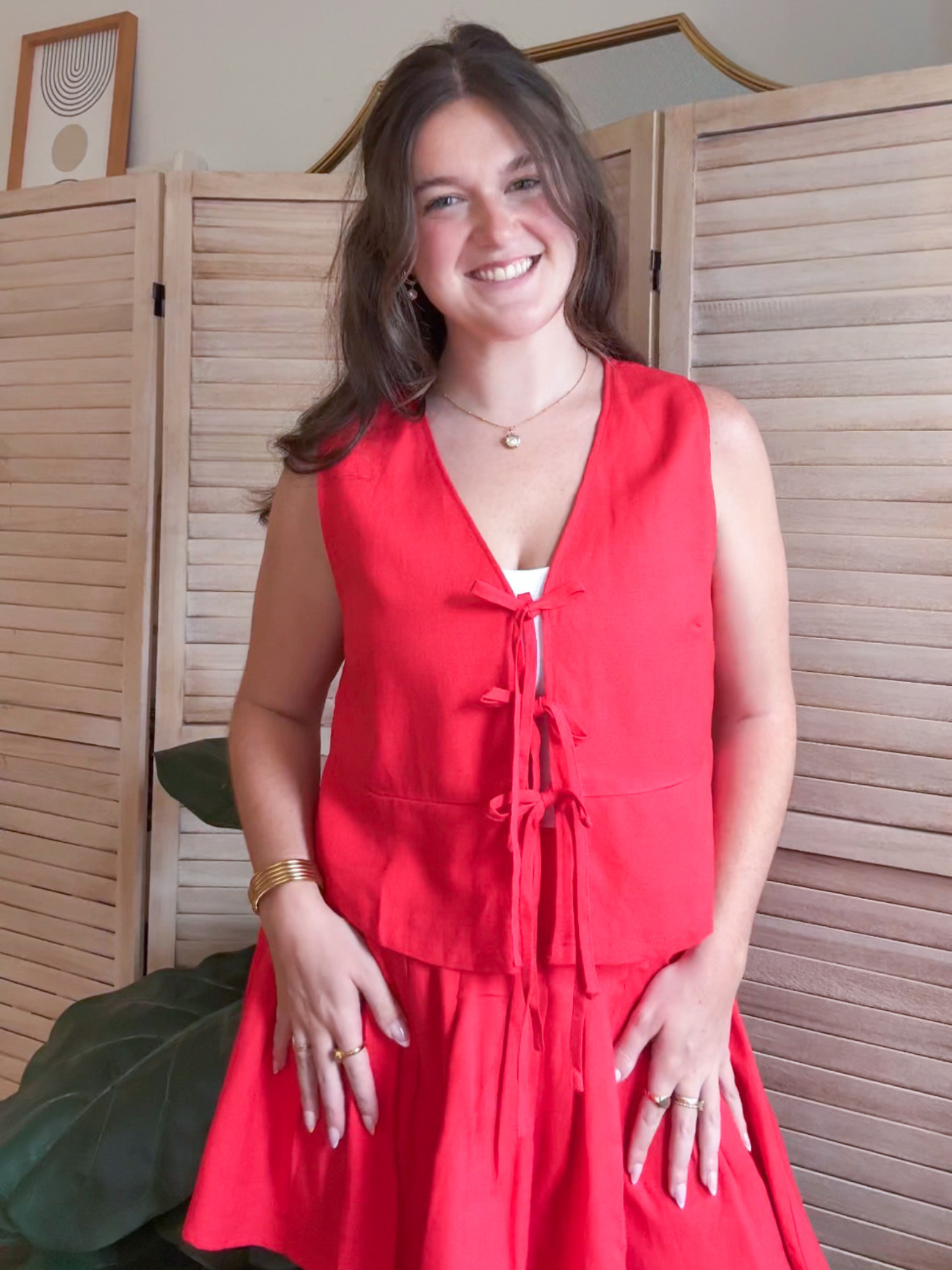 Phoebe Front Tie Tank Top