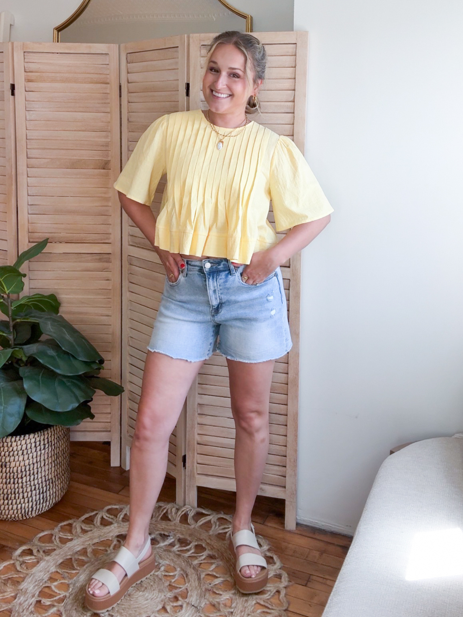 Bella Flutter Sleeve Blouse