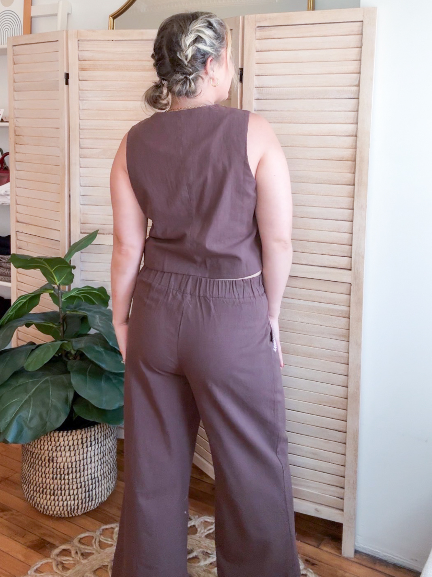 Winnie Embroidered Wide Leg Pants