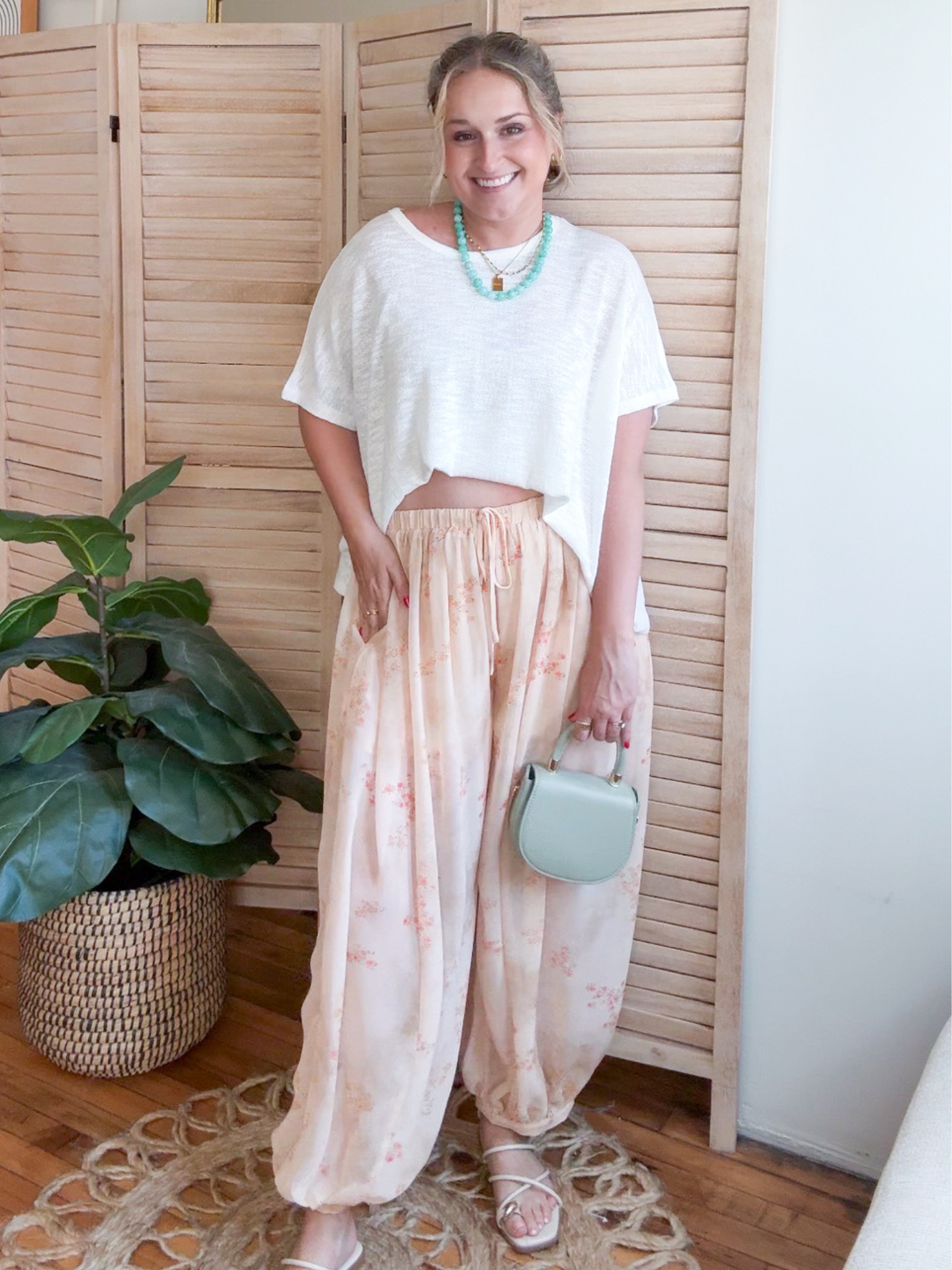 Emmy Chiffon Balloon Pants
