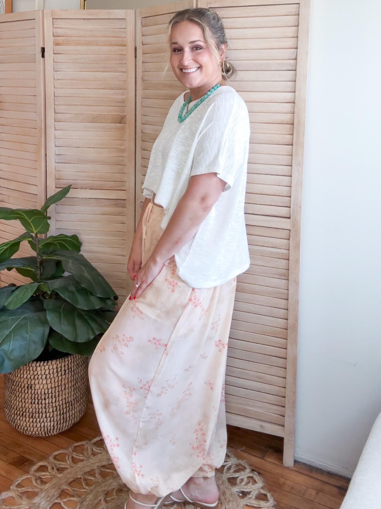 Emmy Chiffon Balloon Pants
