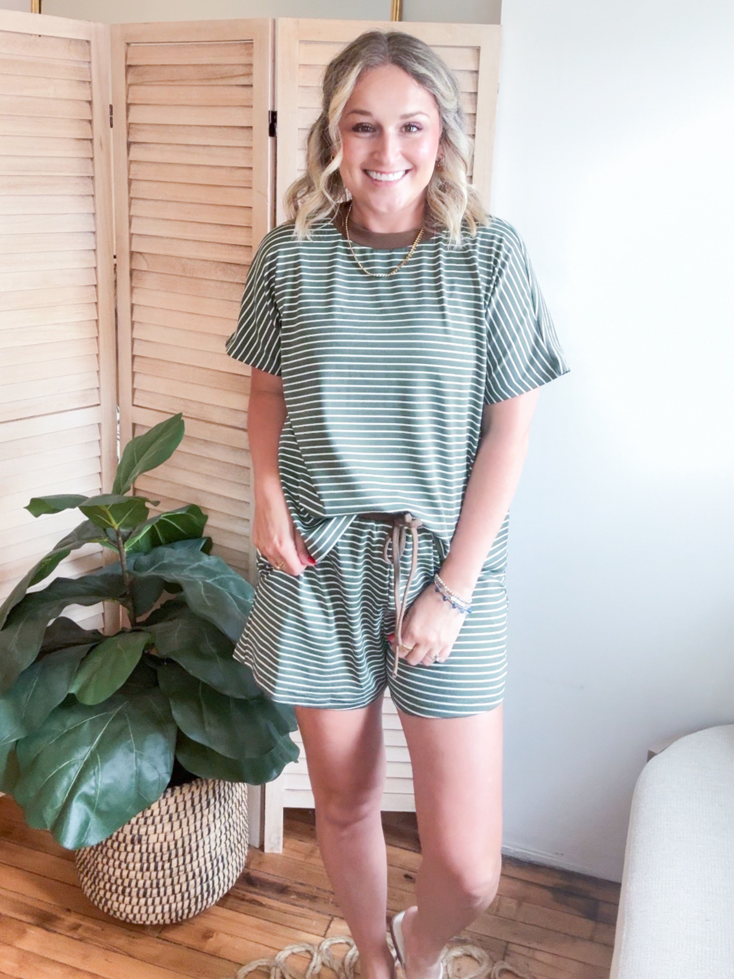 Carlie Oversized Striped Tee
