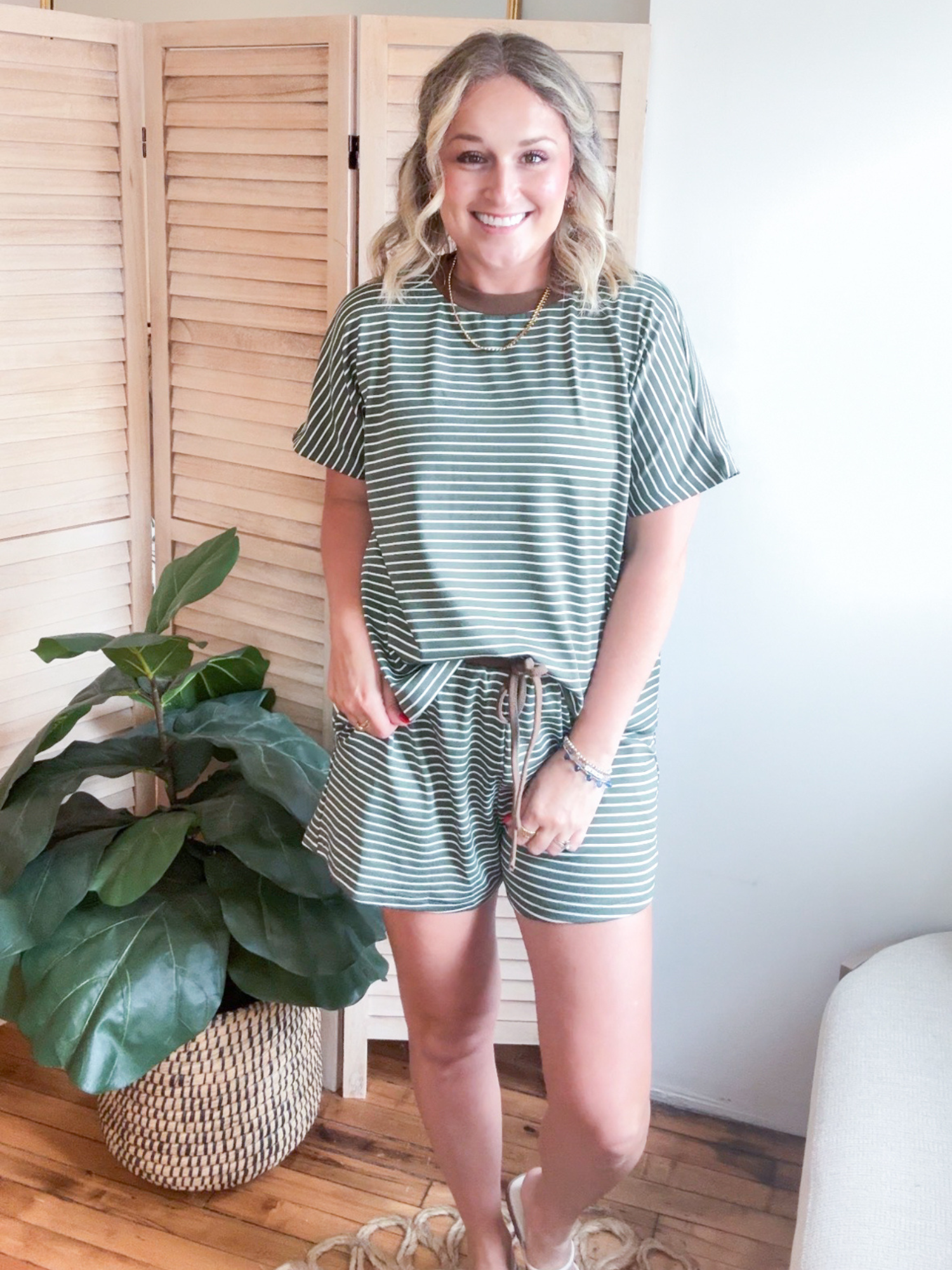 Carlie Oversized Striped Tee