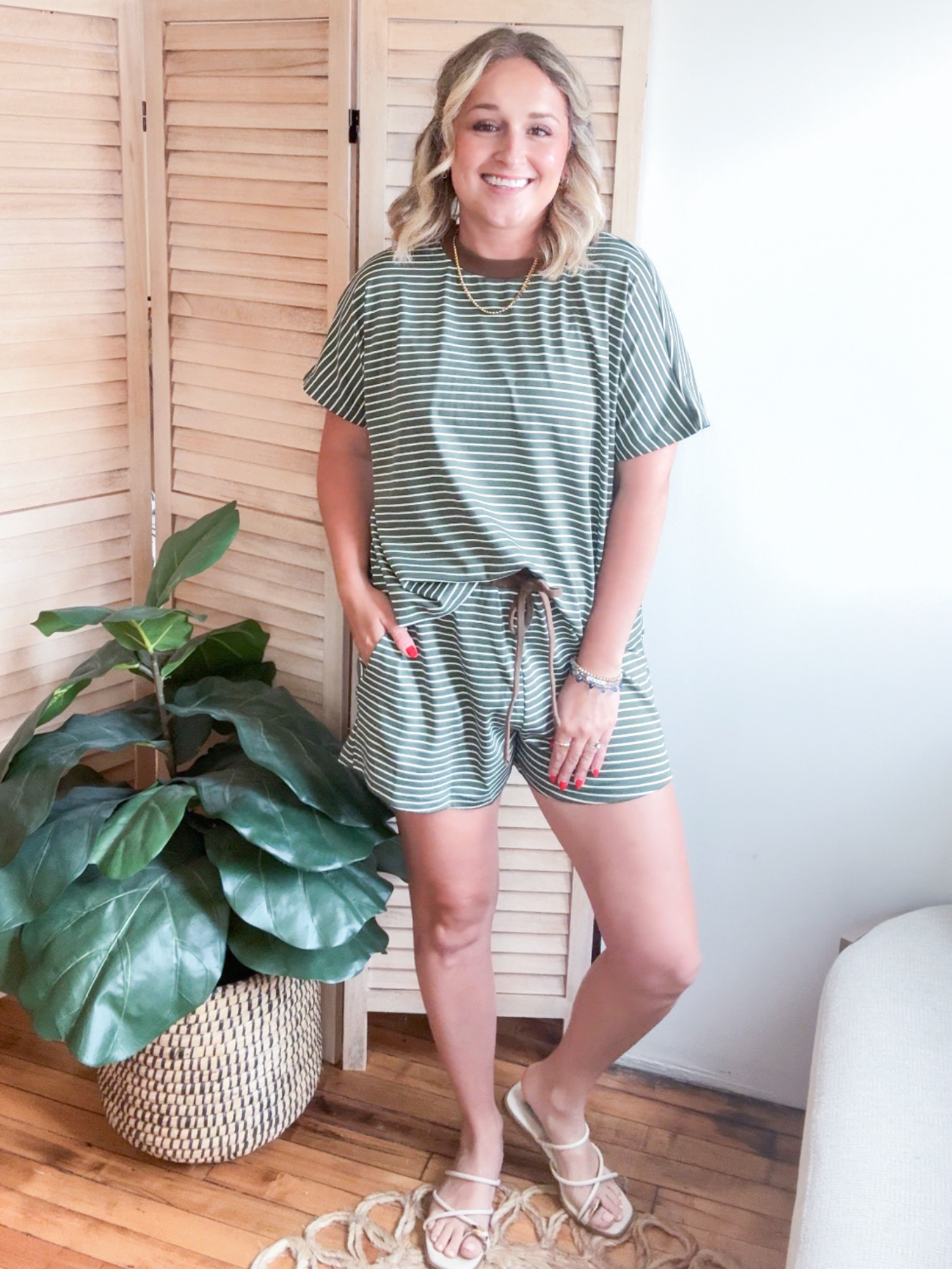 Carlie Oversized Striped Tee