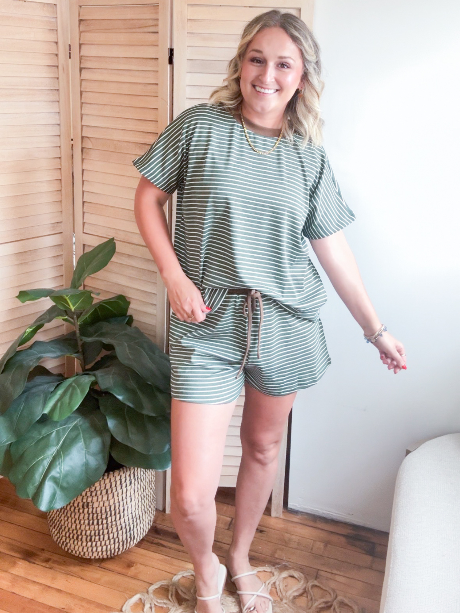 Carlie Oversized Striped Tee