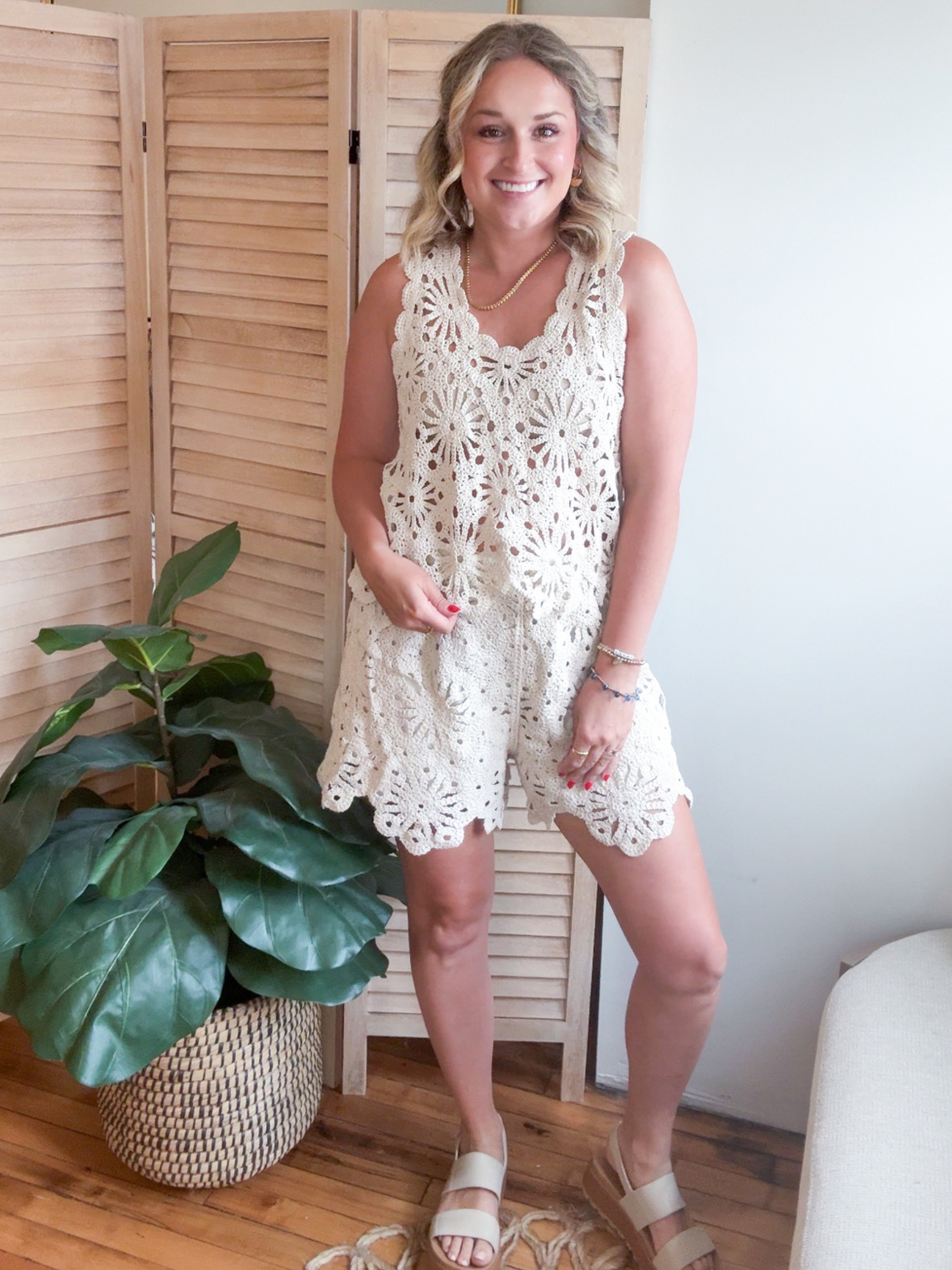 Saige Crochet Shorts