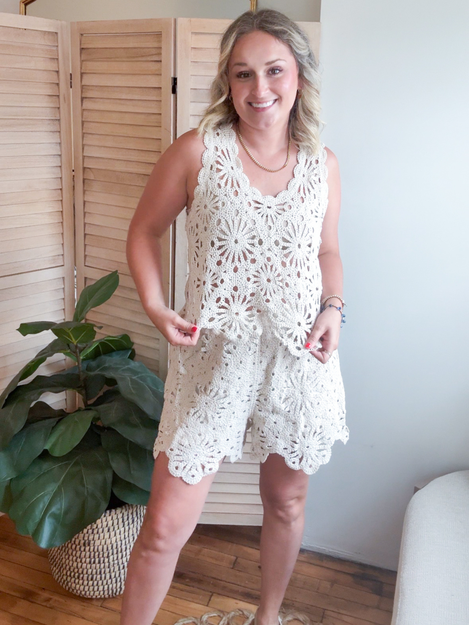 Saige Crochet Shorts