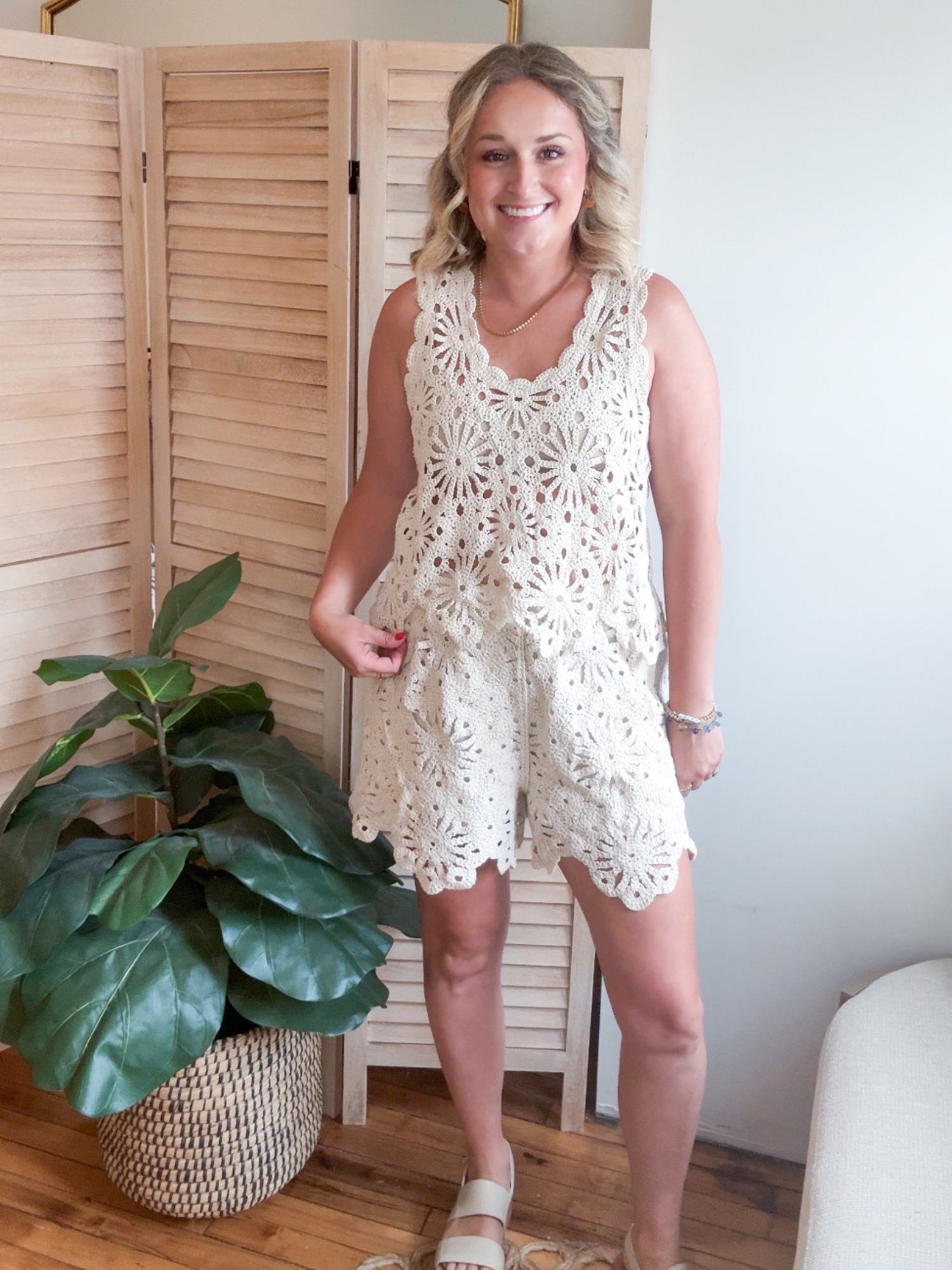 Saige Crochet Shorts