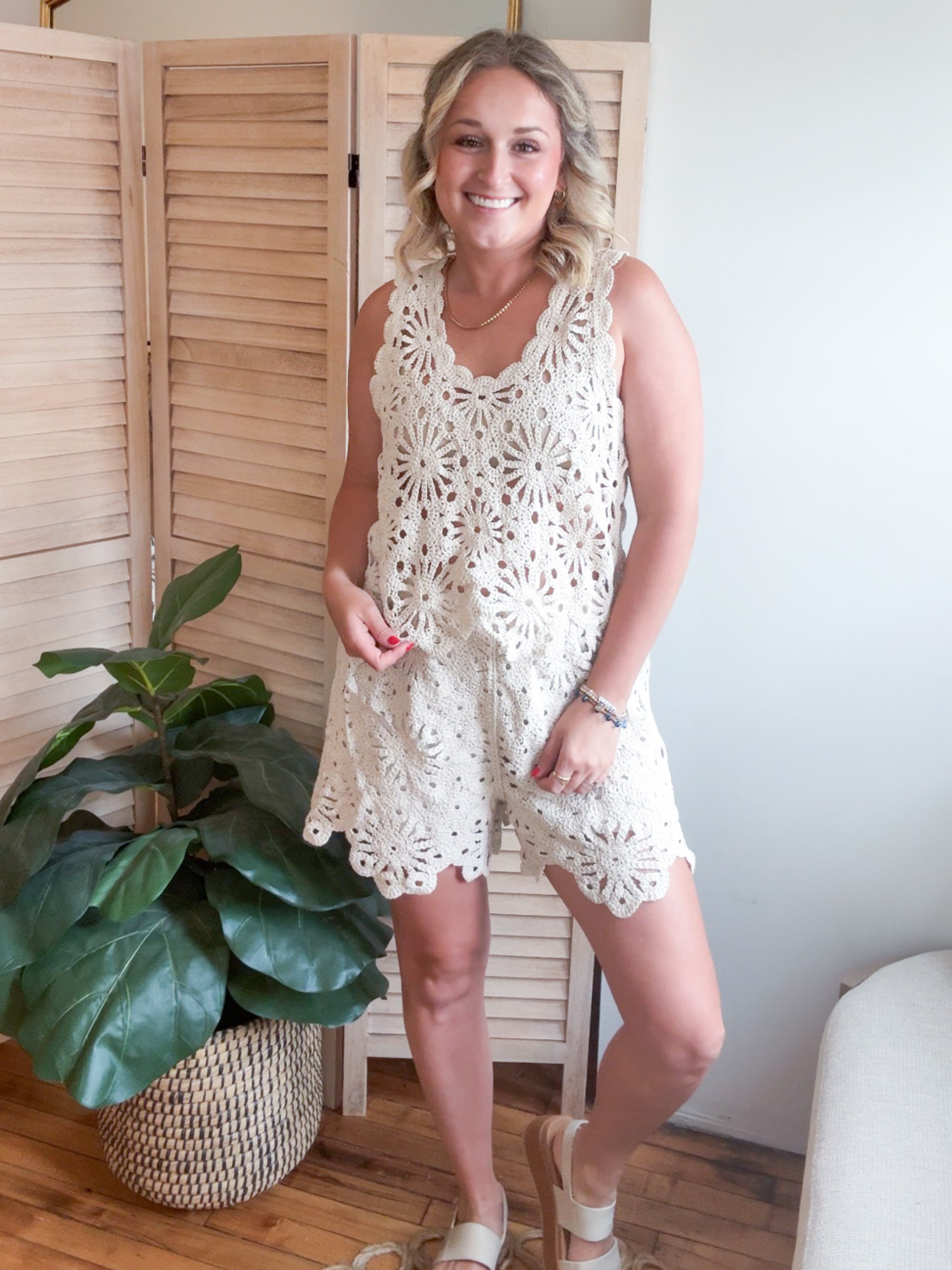 Saige Crochet Shorts