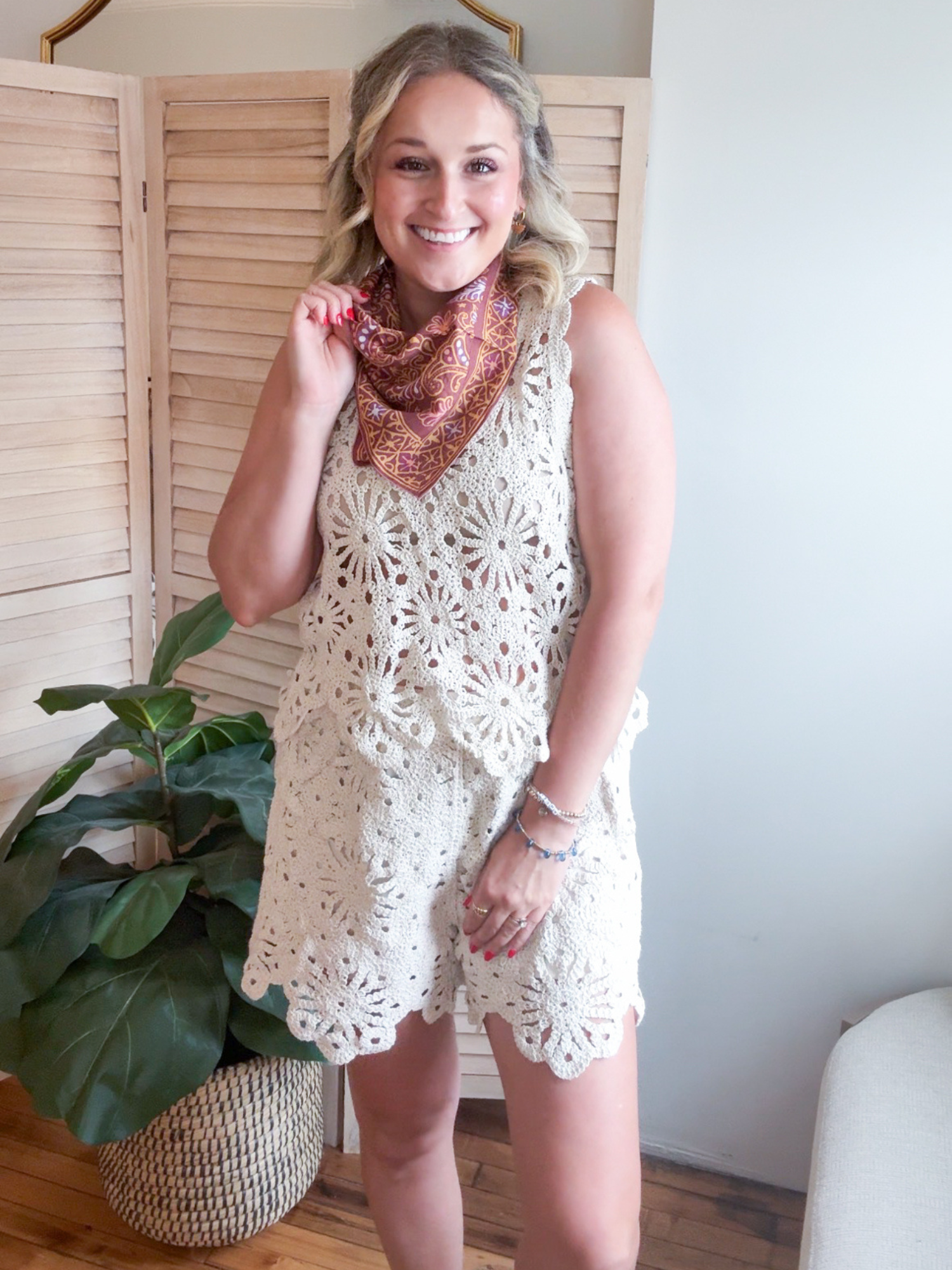 Saige Crochet Shorts