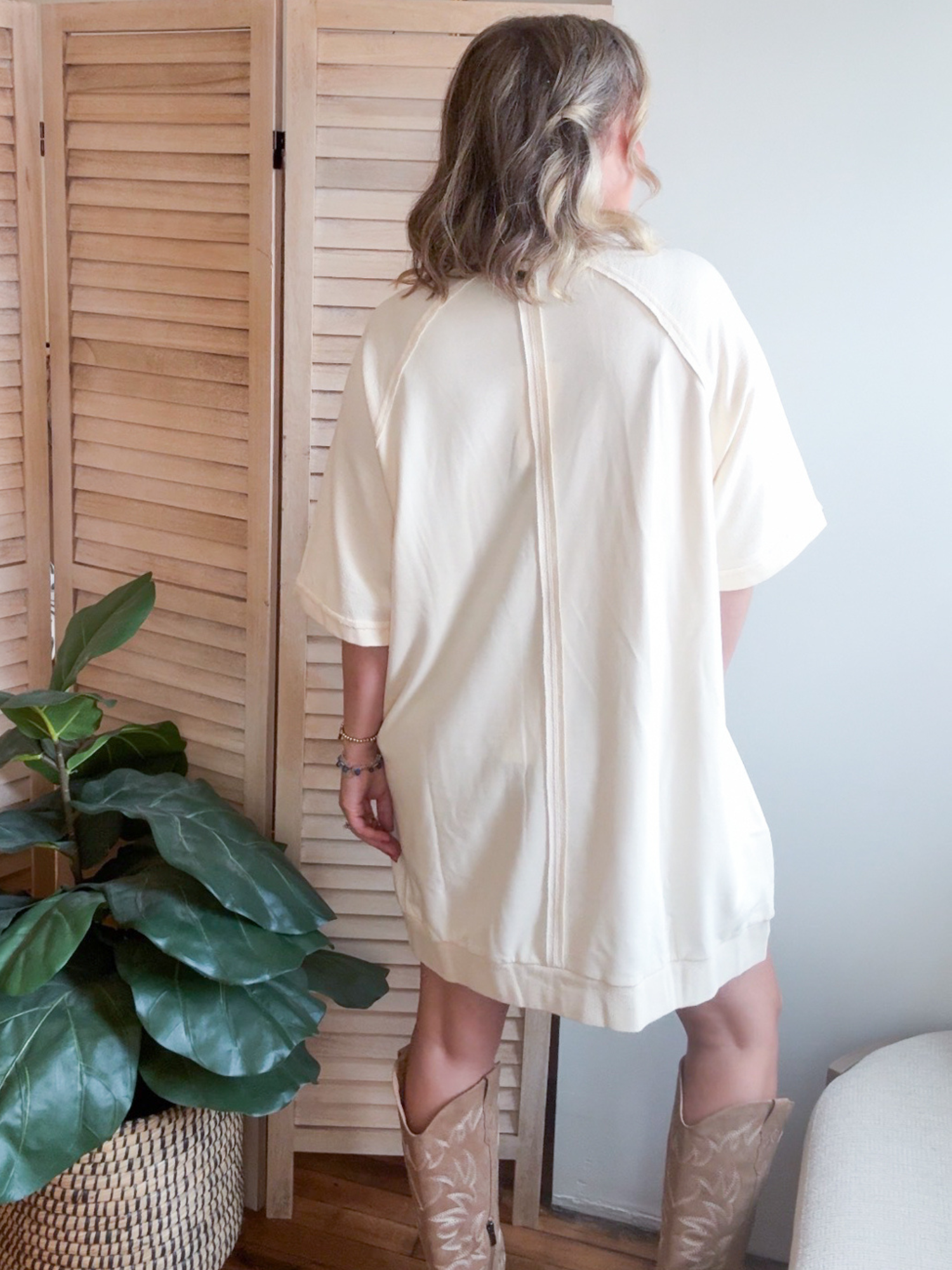 Mallard Duck French Terry Mini Dress