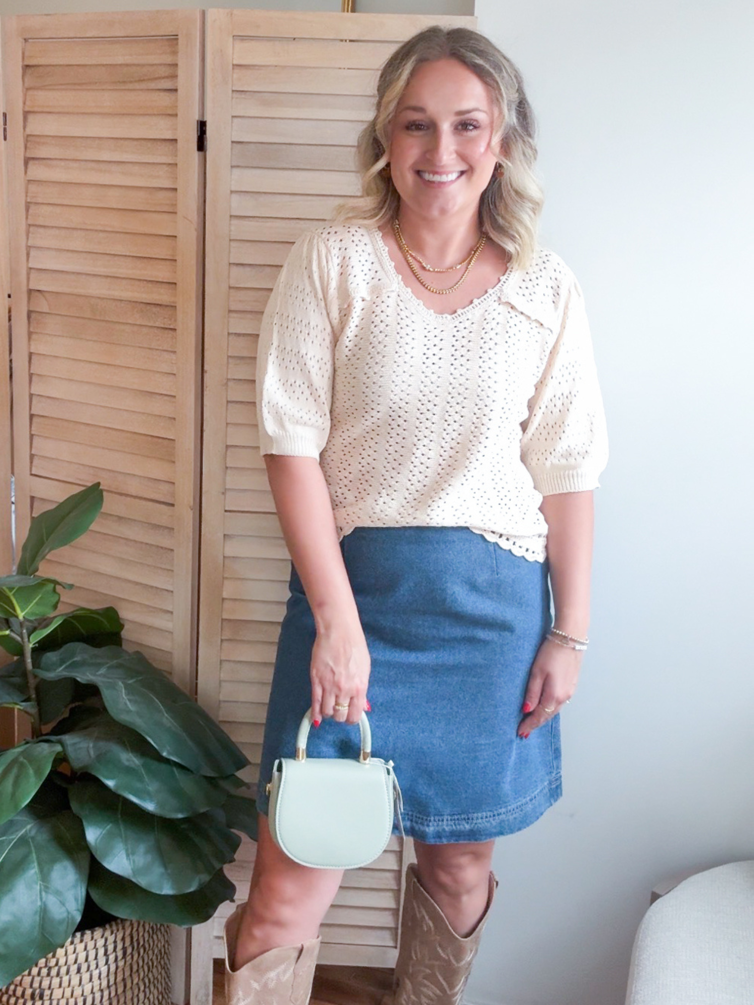 Lettie Pointelle Sweater