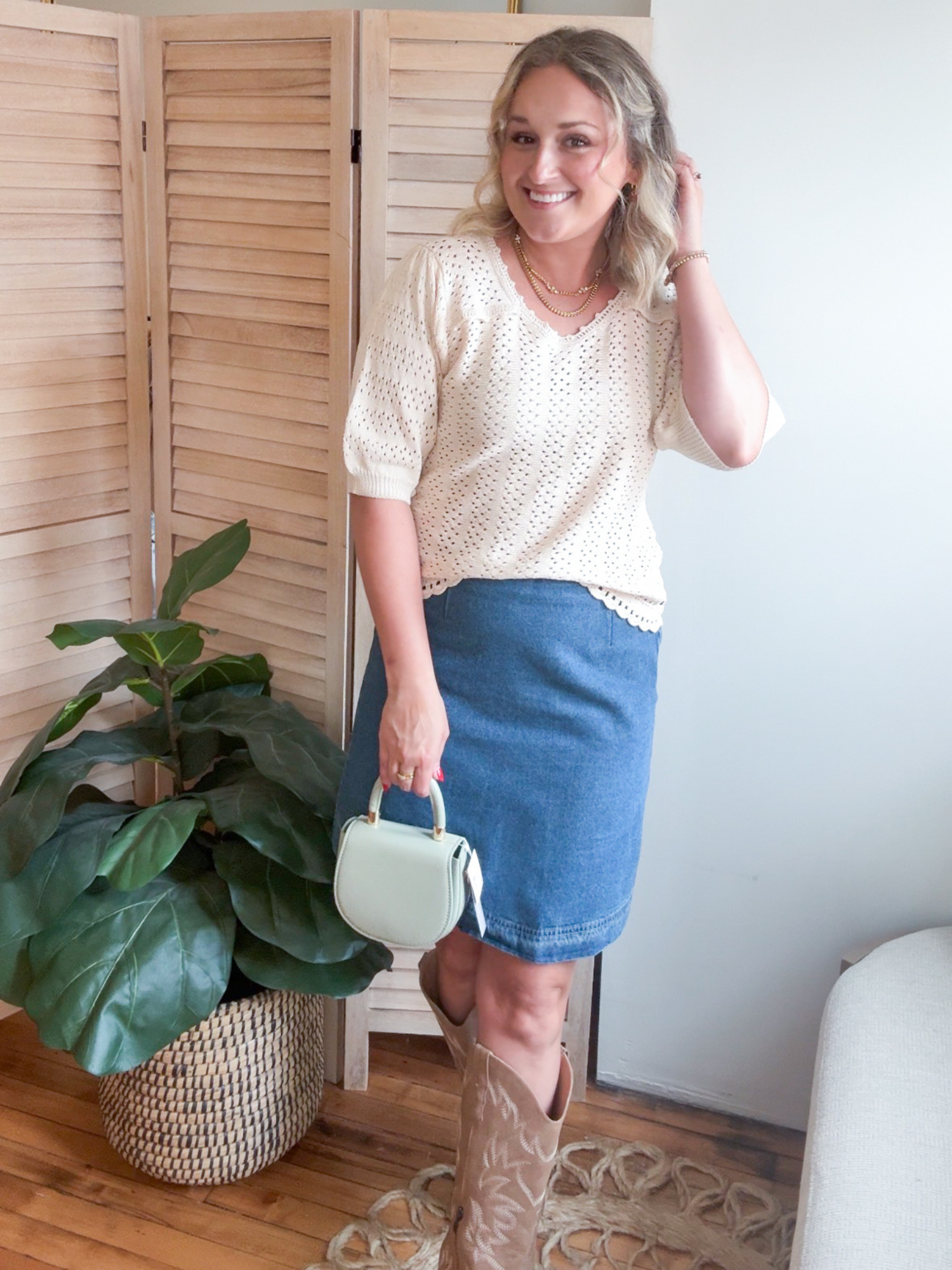 Daybreak Denim Mini Skirt