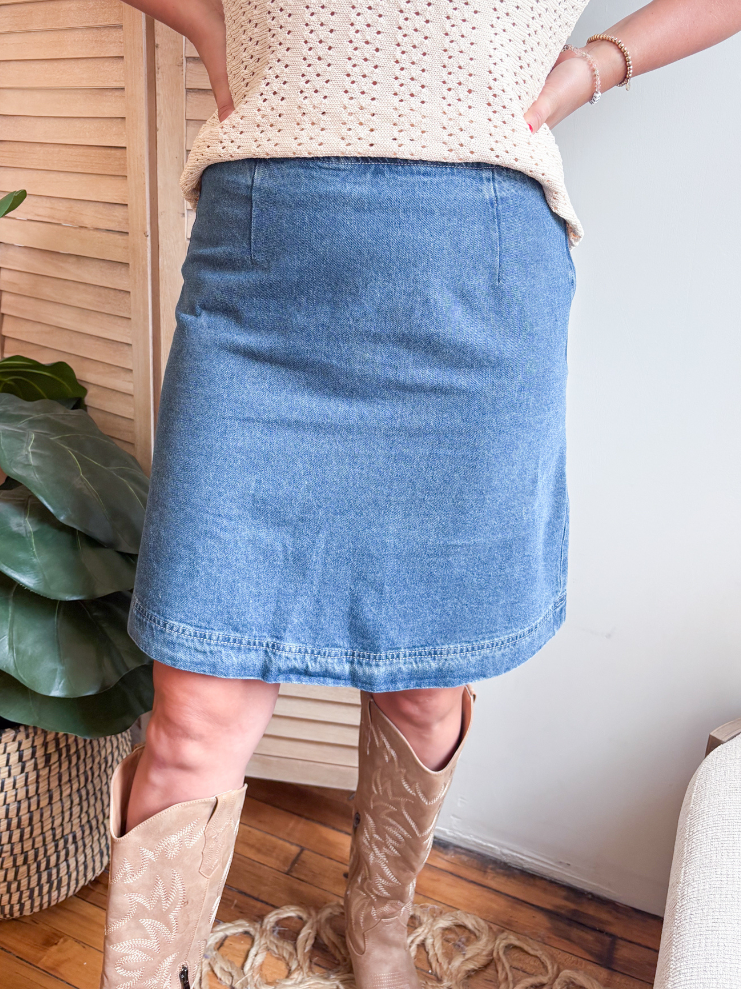Daybreak Denim Mini Skirt