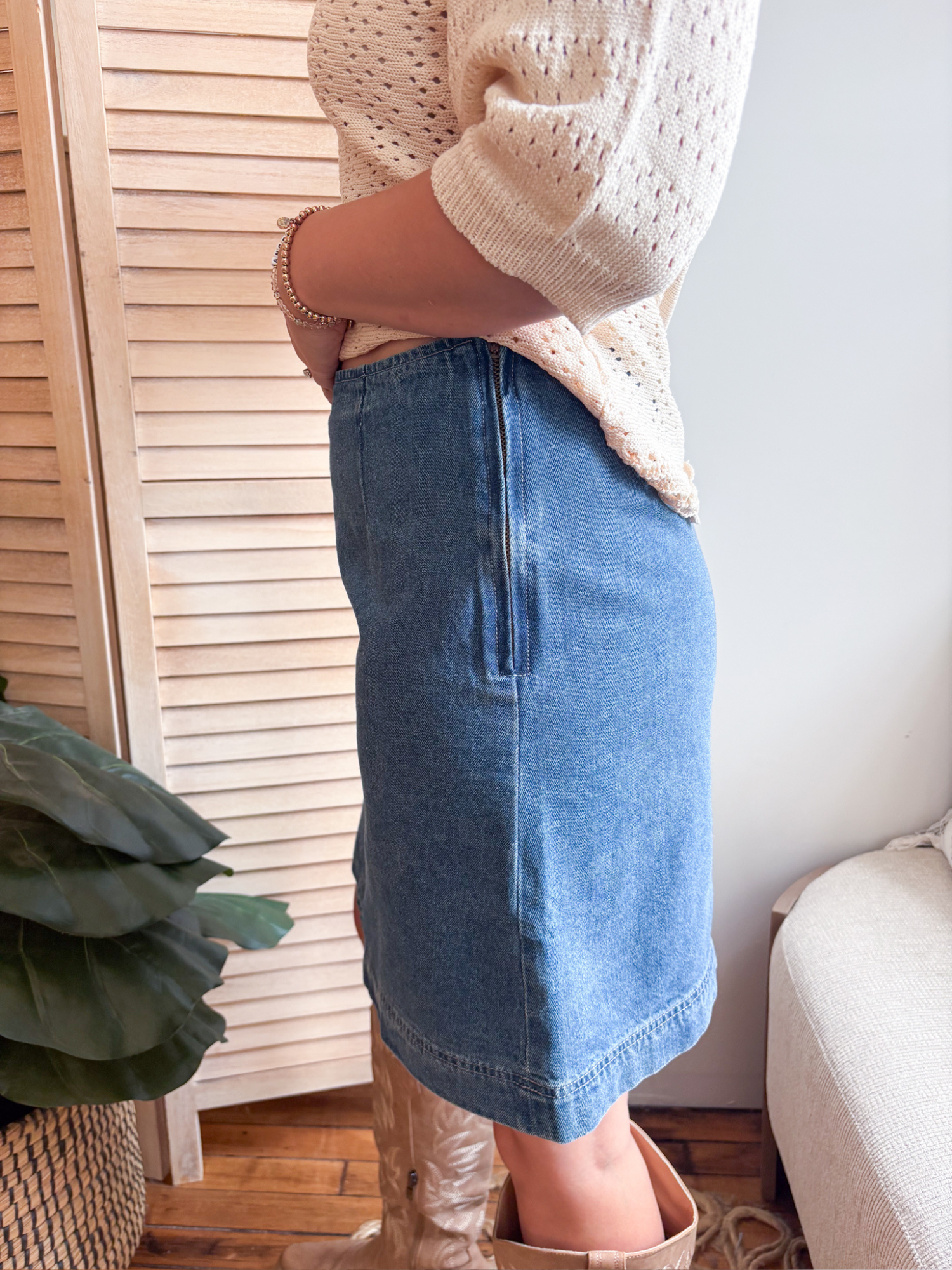 Daybreak Denim Mini Skirt
