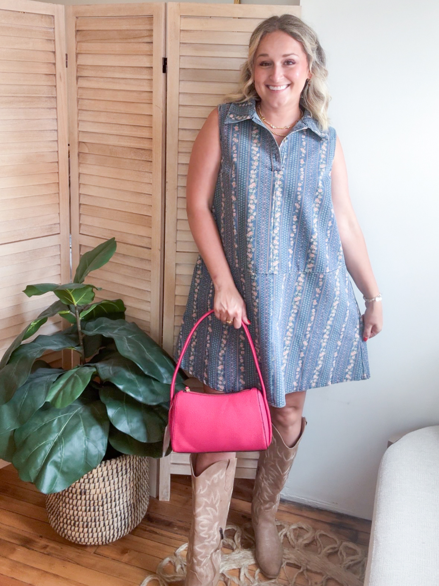 Maeve Denim Mini Dress L