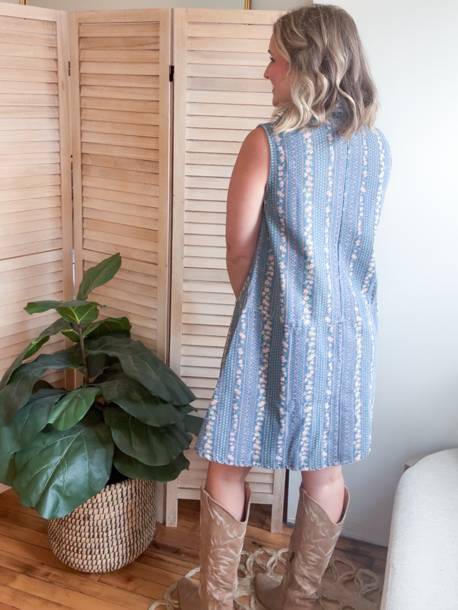 Maeve Denim Mini Dress