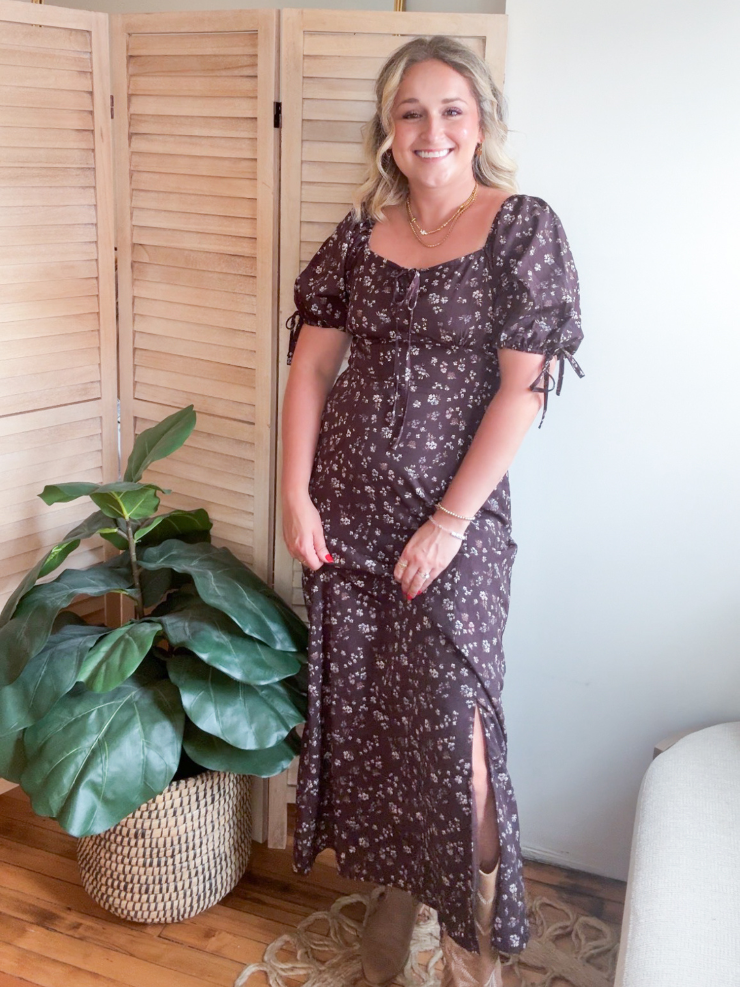 Jamie Midi Dress - Mocha
