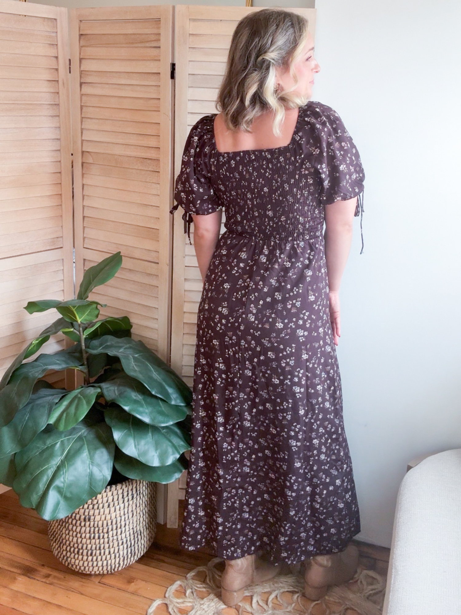 Jamie Midi Dress - Mocha