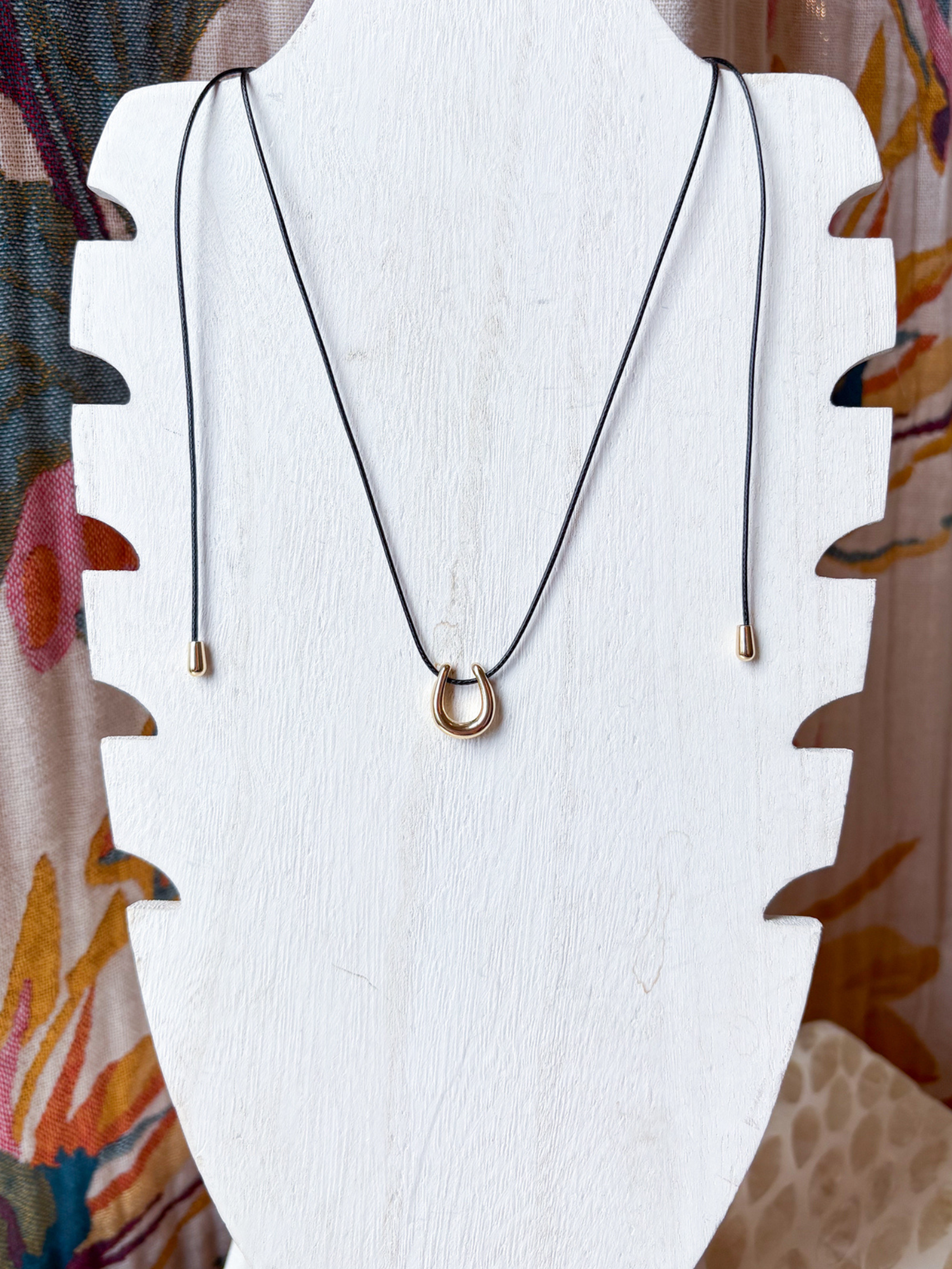 Horseshoe Wrap Necklace - Gold