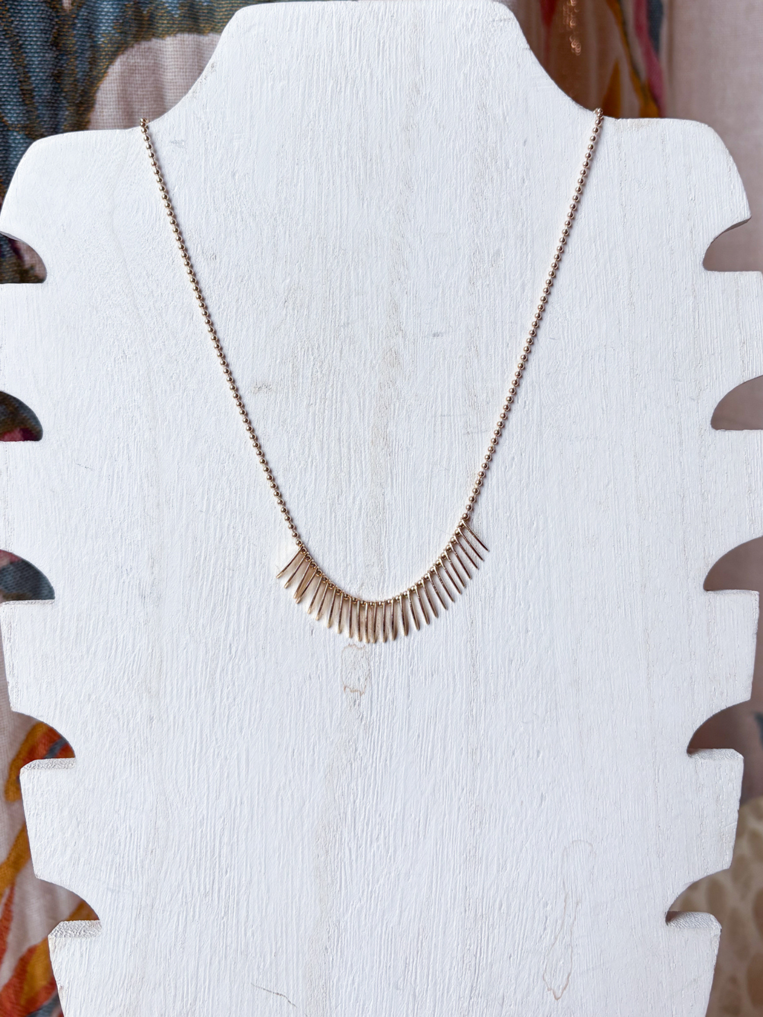 Spike Fringe Necklace