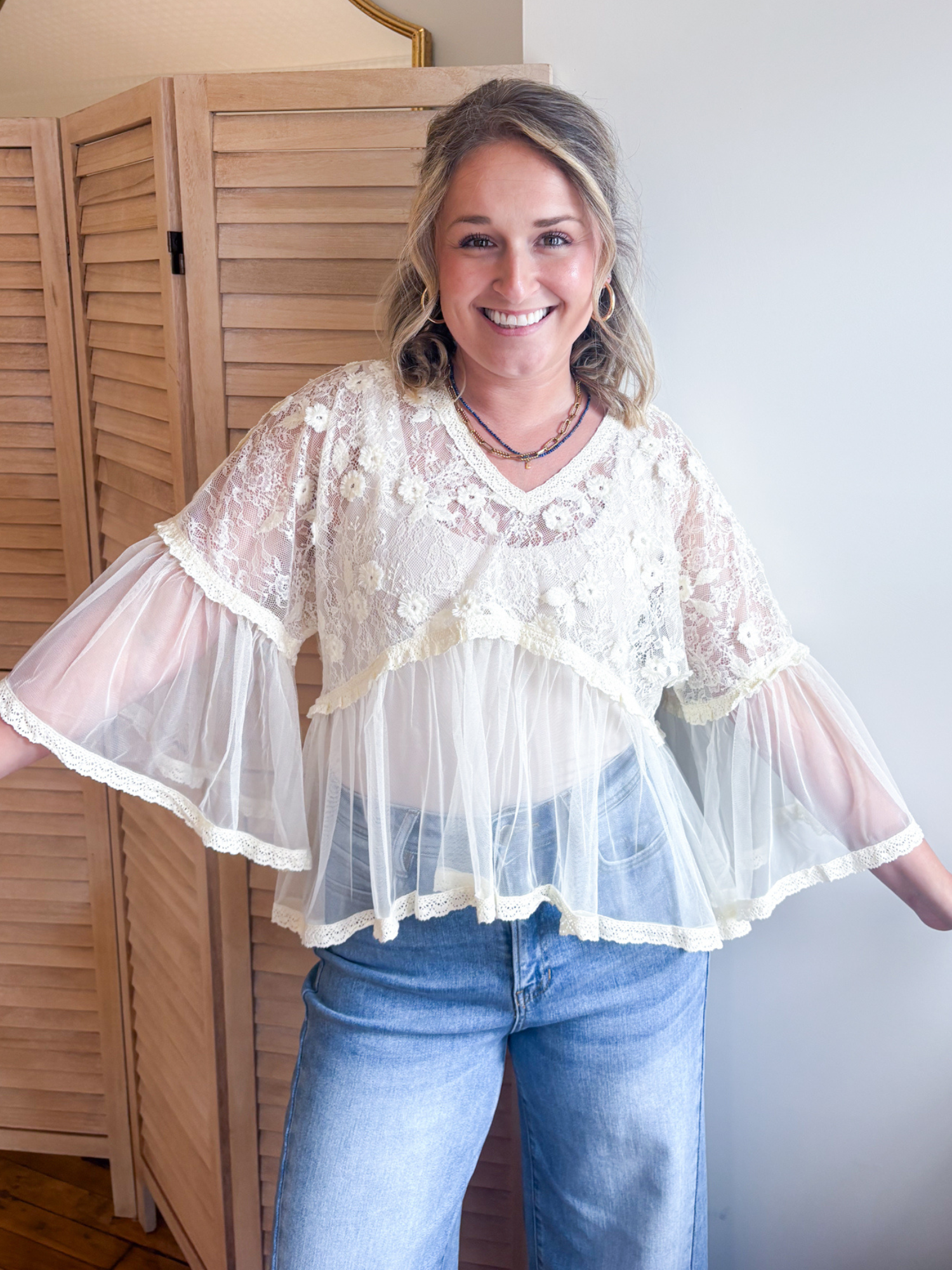 Kennedy Floral Lace Blouse