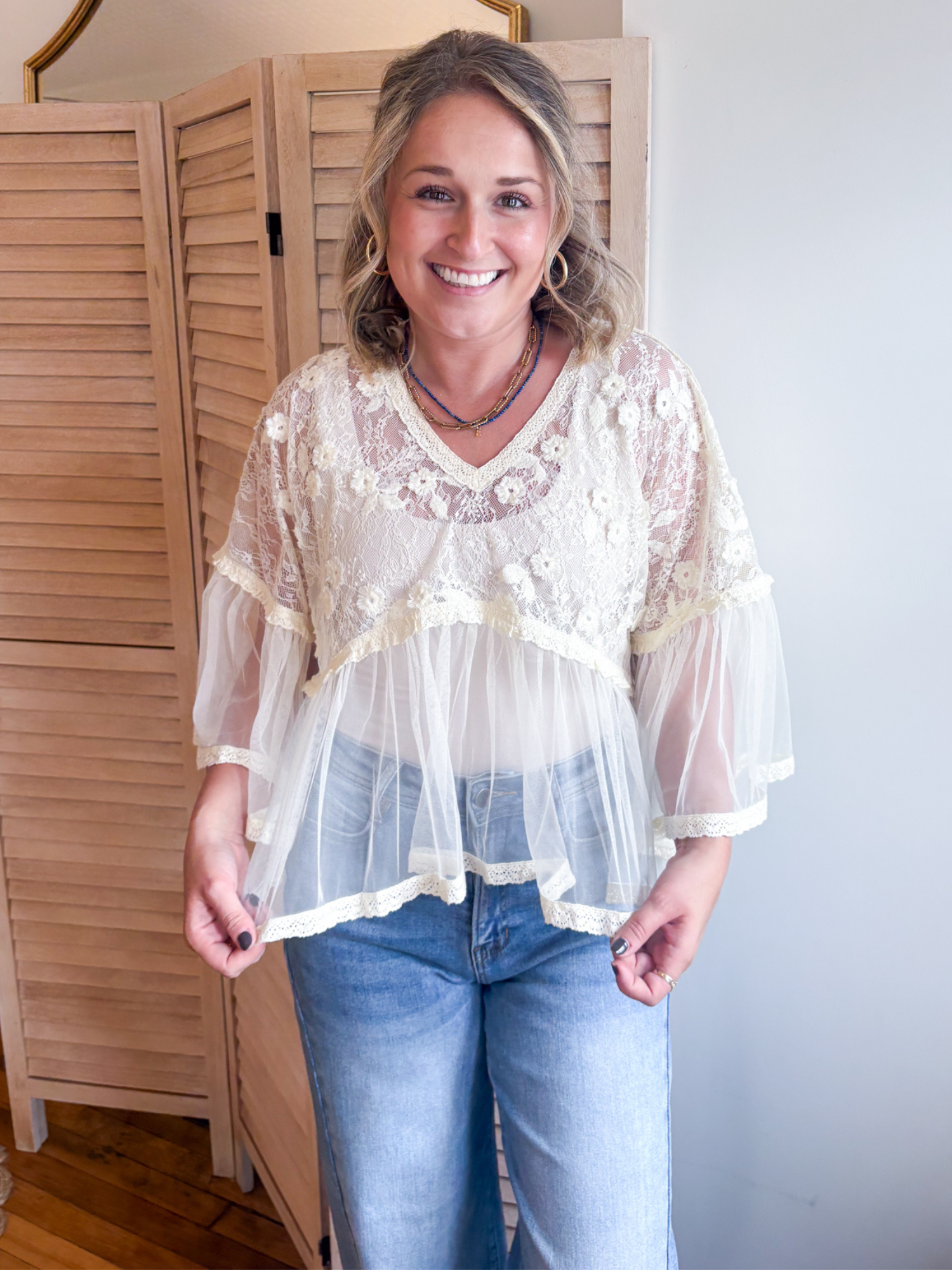 Kennedy Floral Lace Blouse