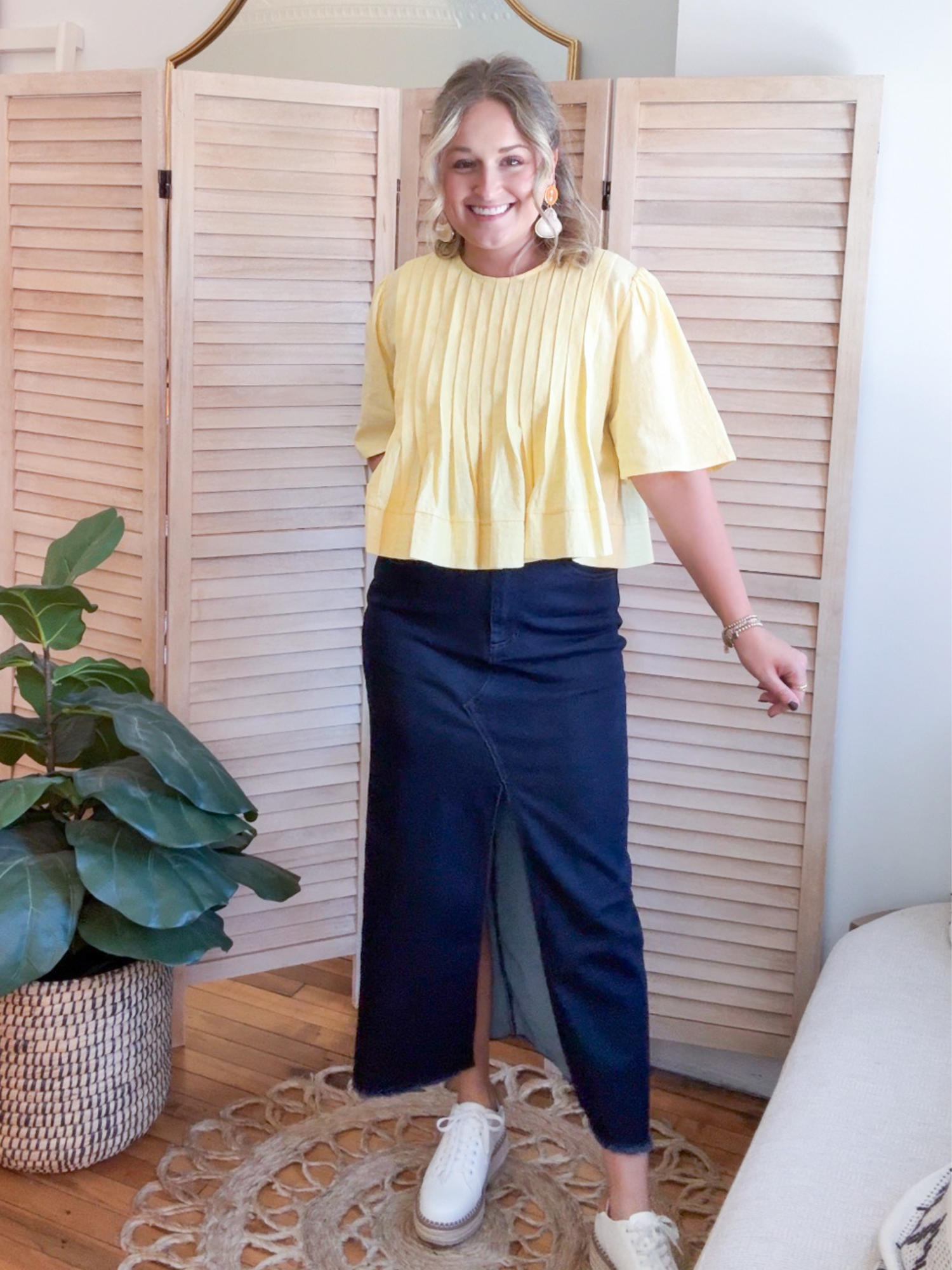 Tatum Denim Midi Skirt