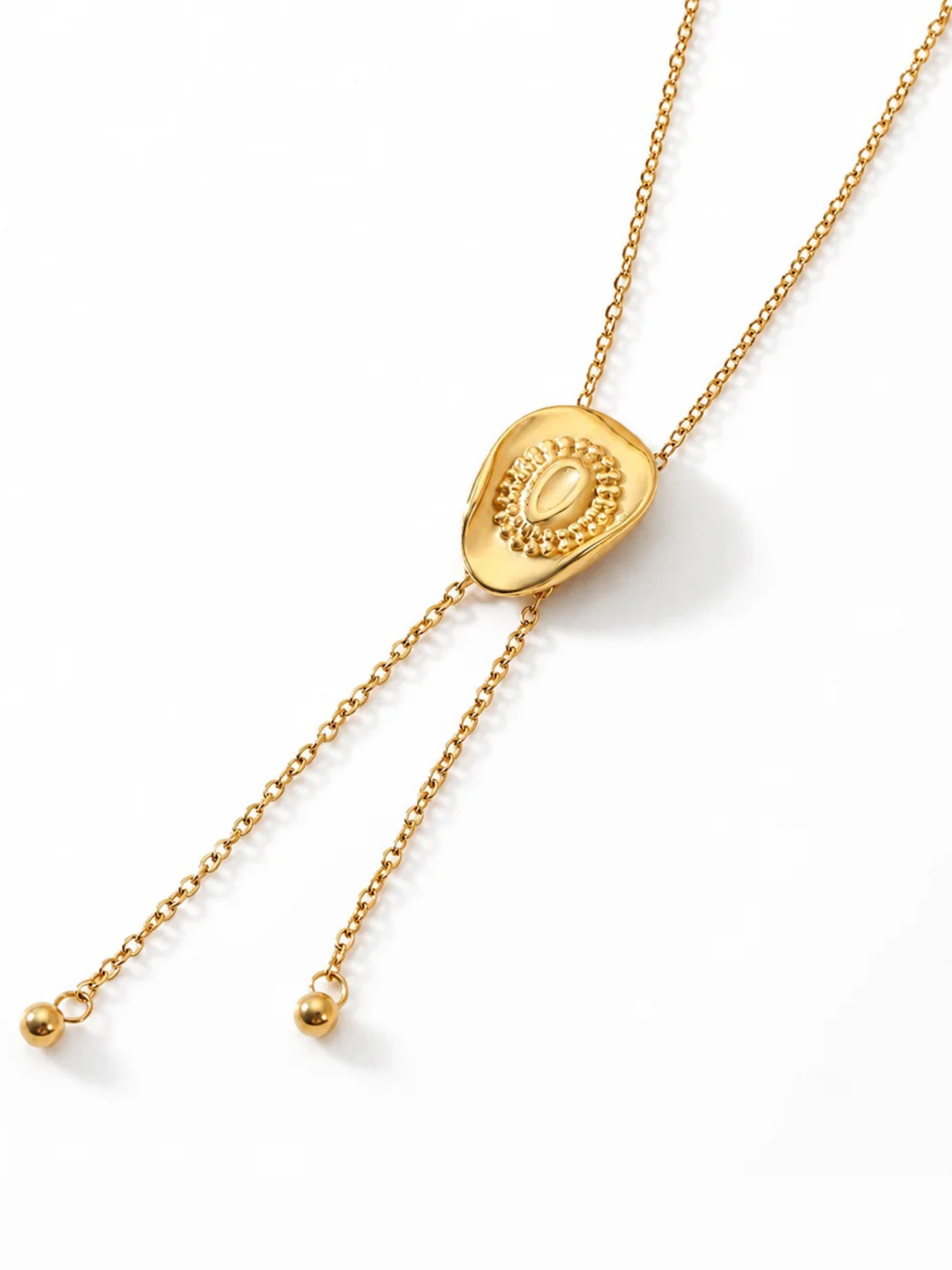 Bolo Tie Cowgirl Hat Necklace