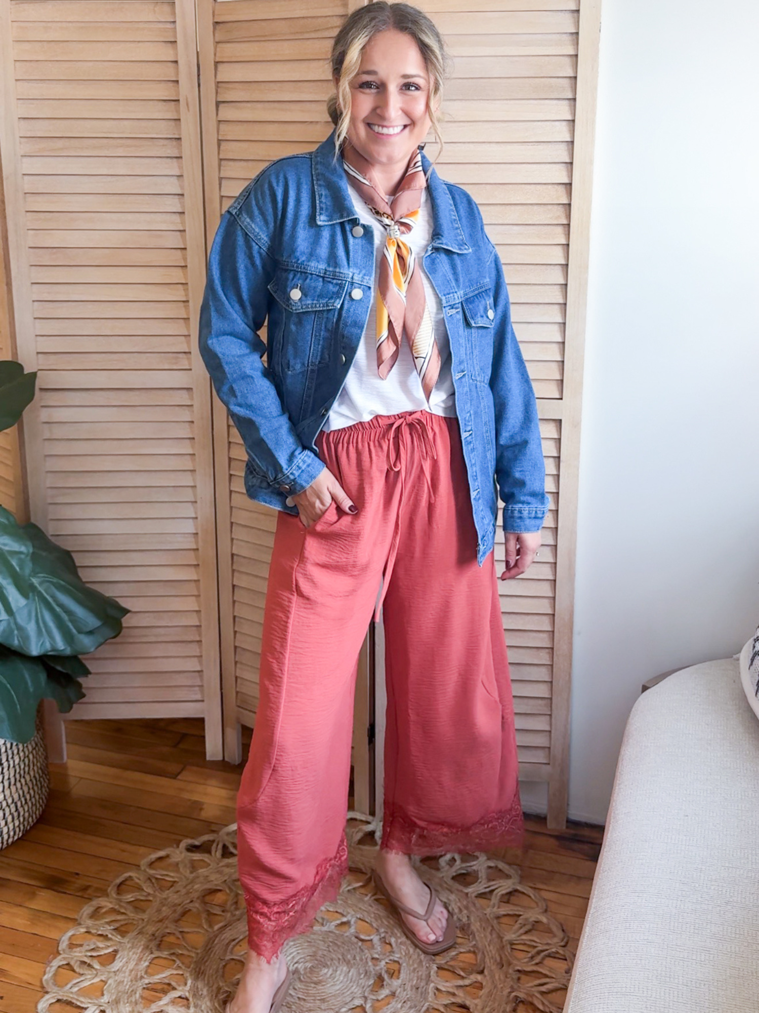 City Stroll Denim Jacket - The Collective Rose