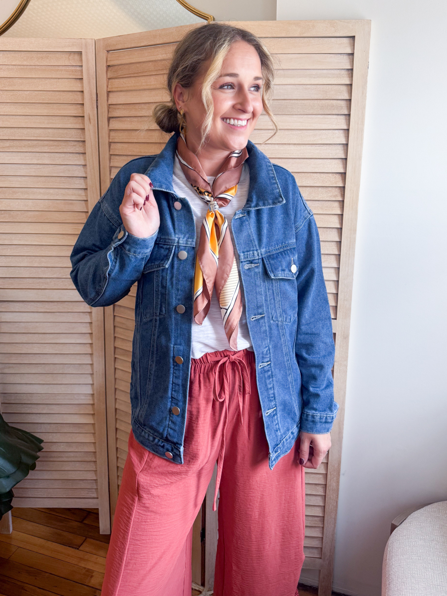 City Stroll Denim Jacket - The Collective Rose