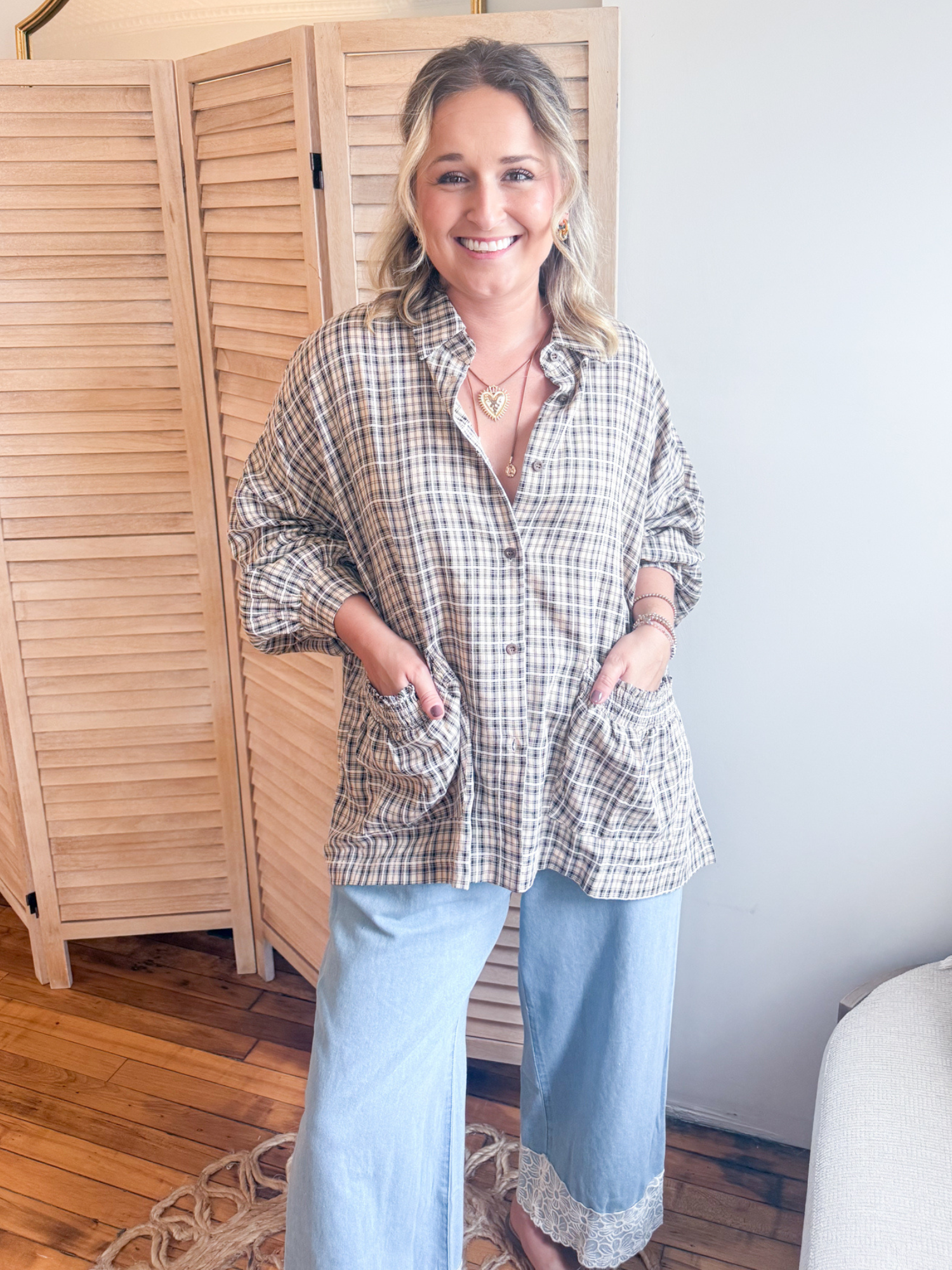 Willa Plaid Button Up