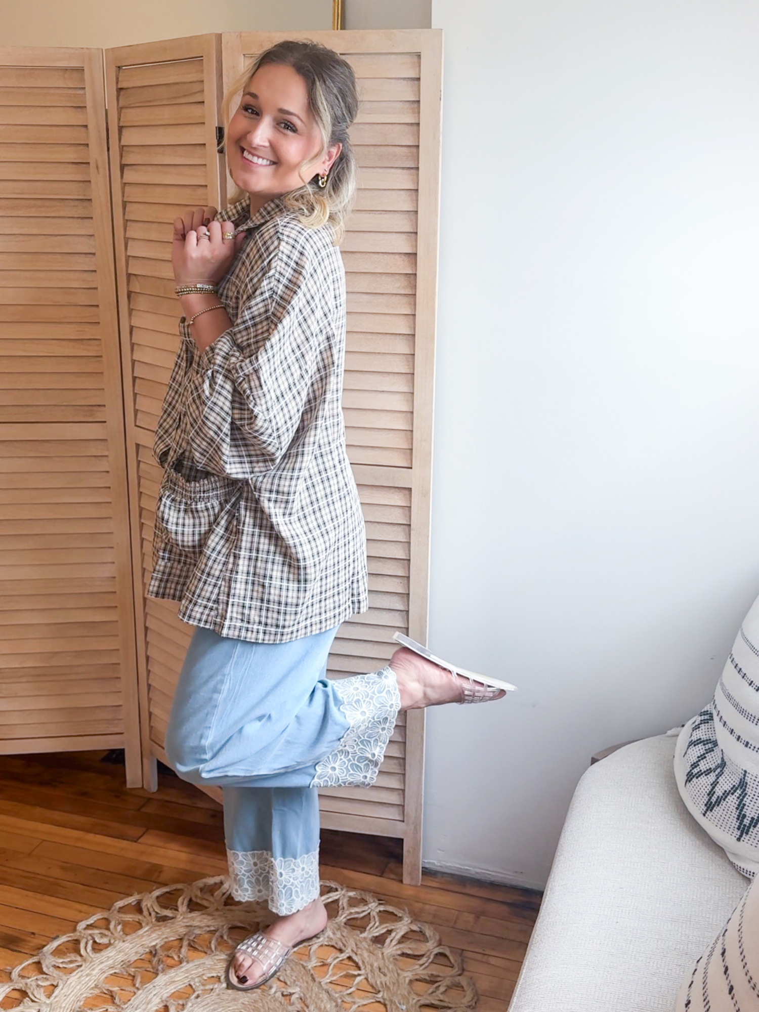 Willa Plaid Button Up