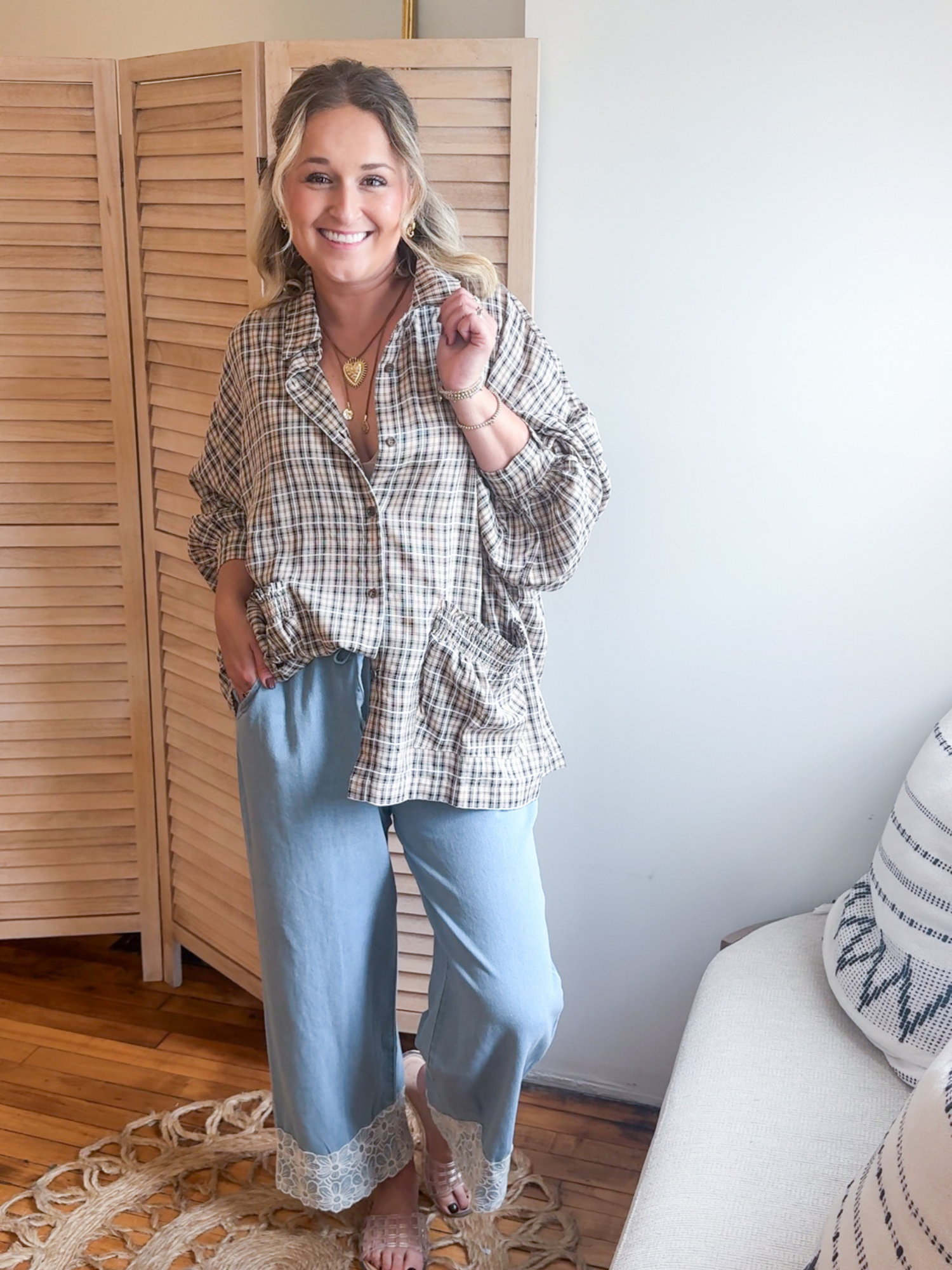 Willa Plaid Button Up