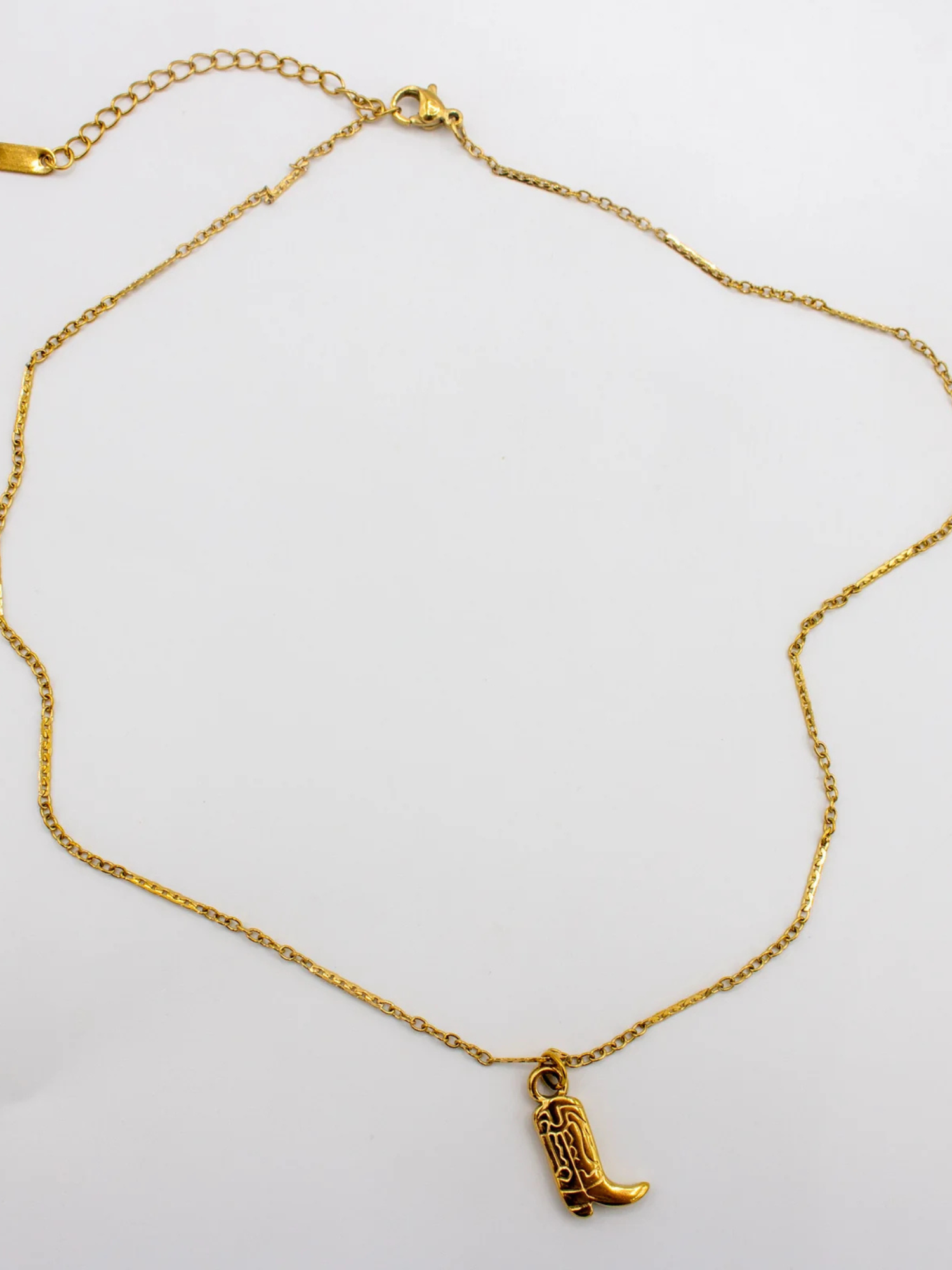 Howdy Cowgirl Boot Necklace
